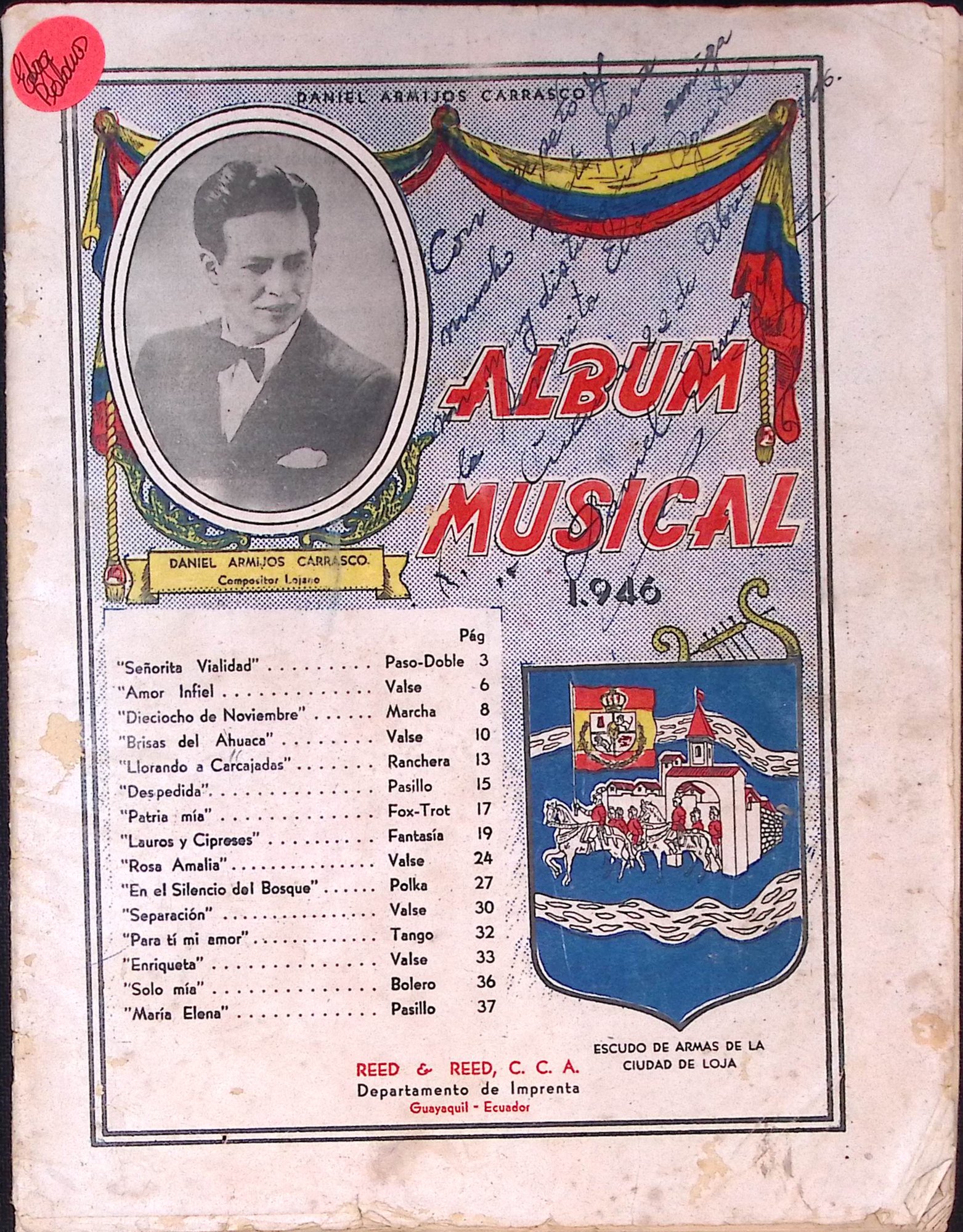 Portada de Albúm Músical