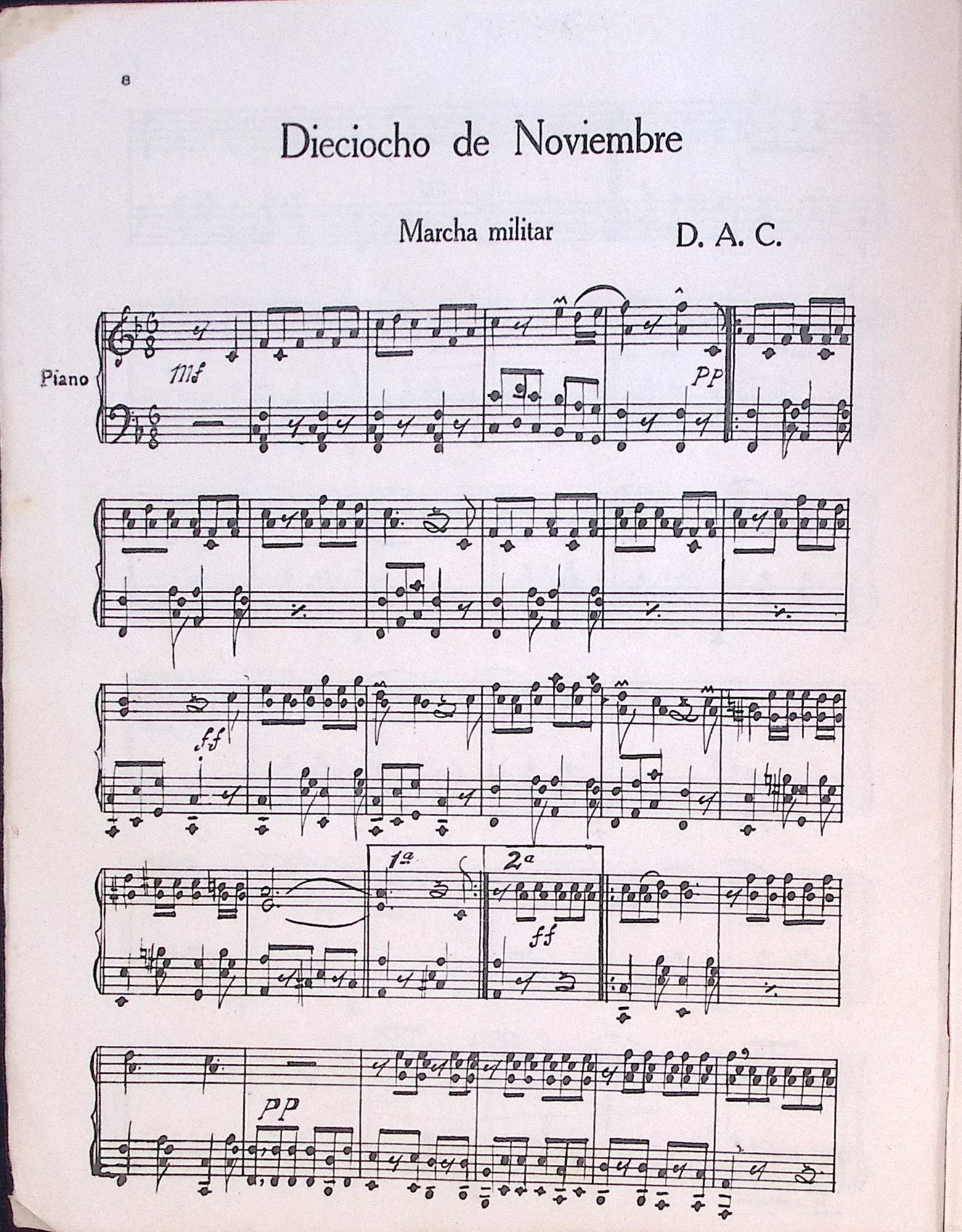Portada de Dieciocho de Noviembre