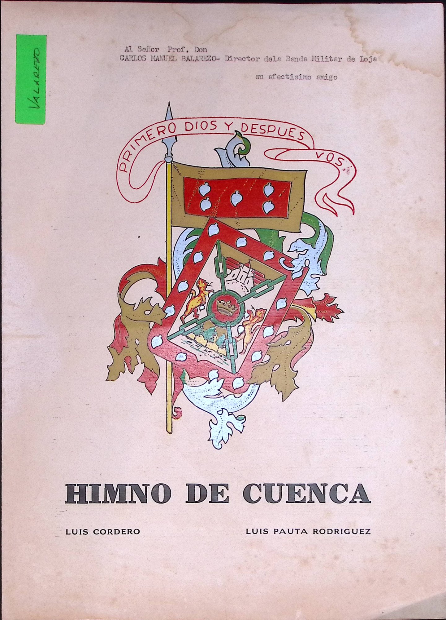 Portada de Himno de Cuenca