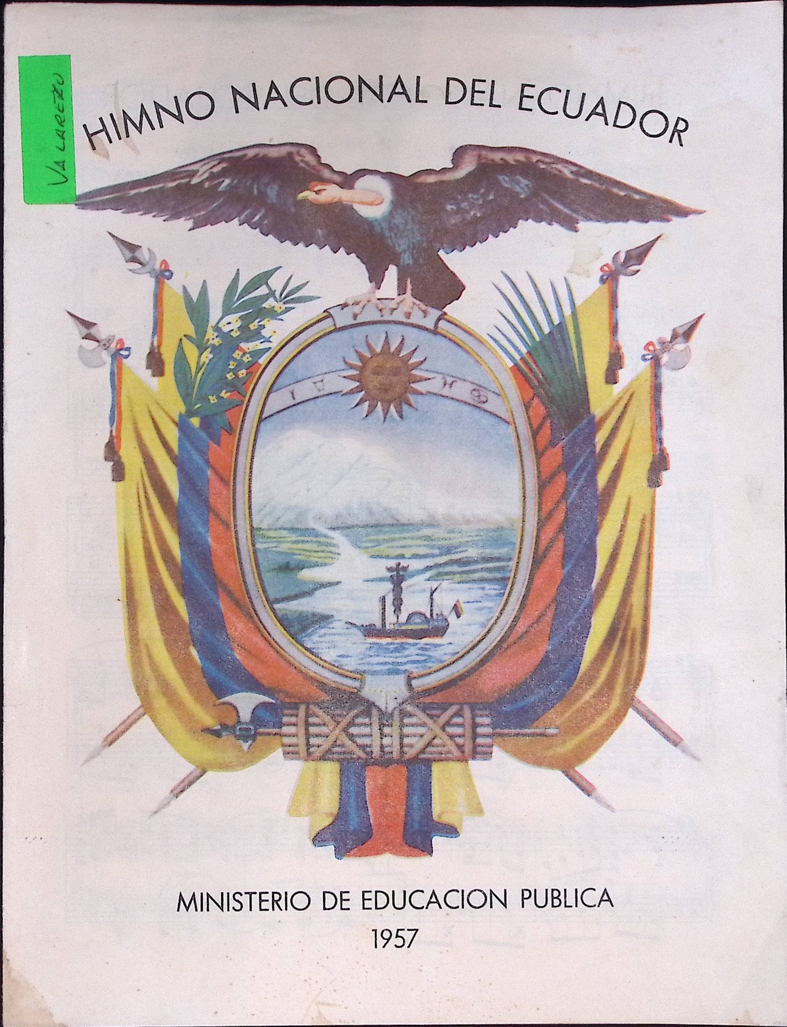 Portada de Himno Nacional del Ecuador