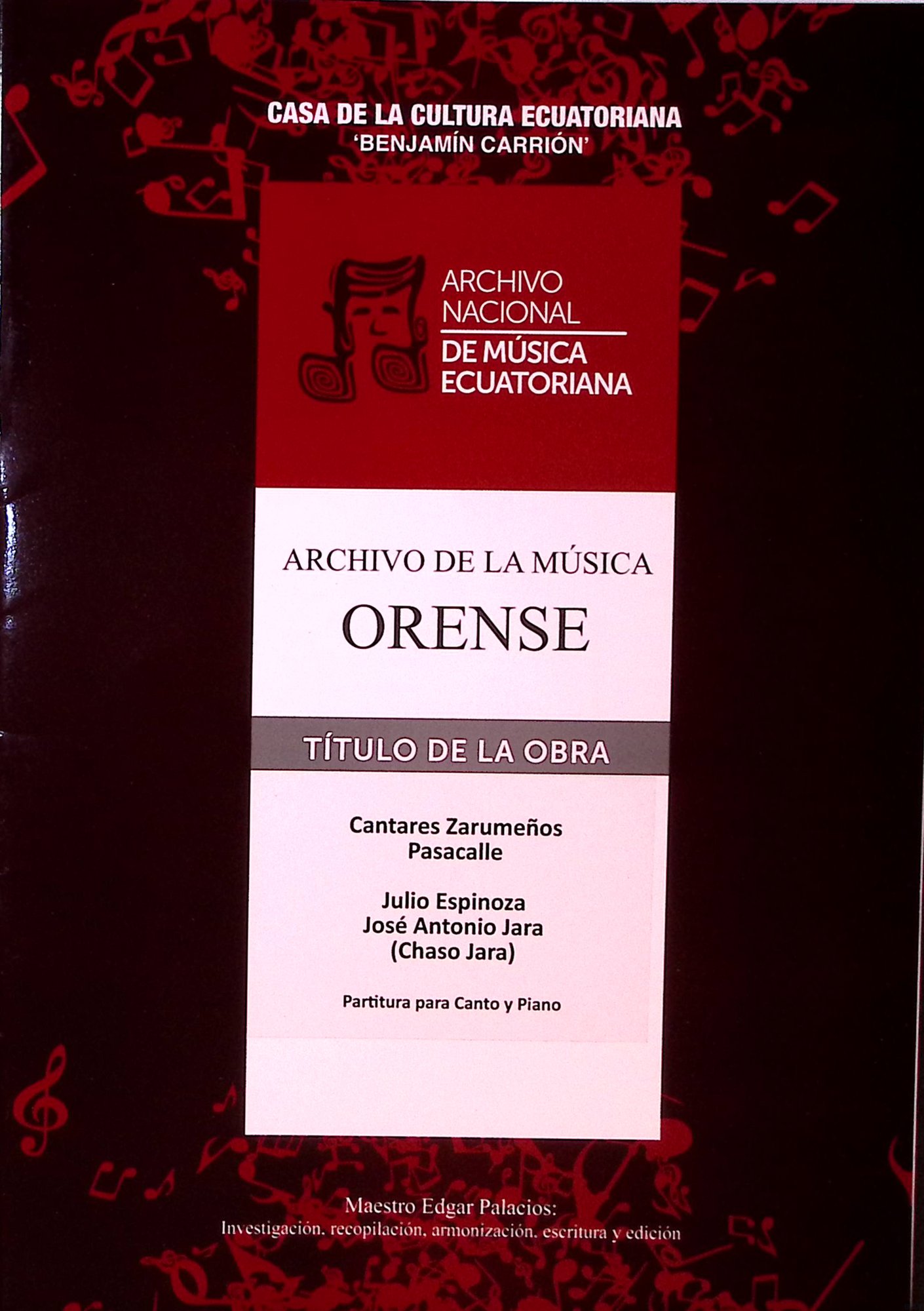 Portada de Archivo de la Música ORENSE