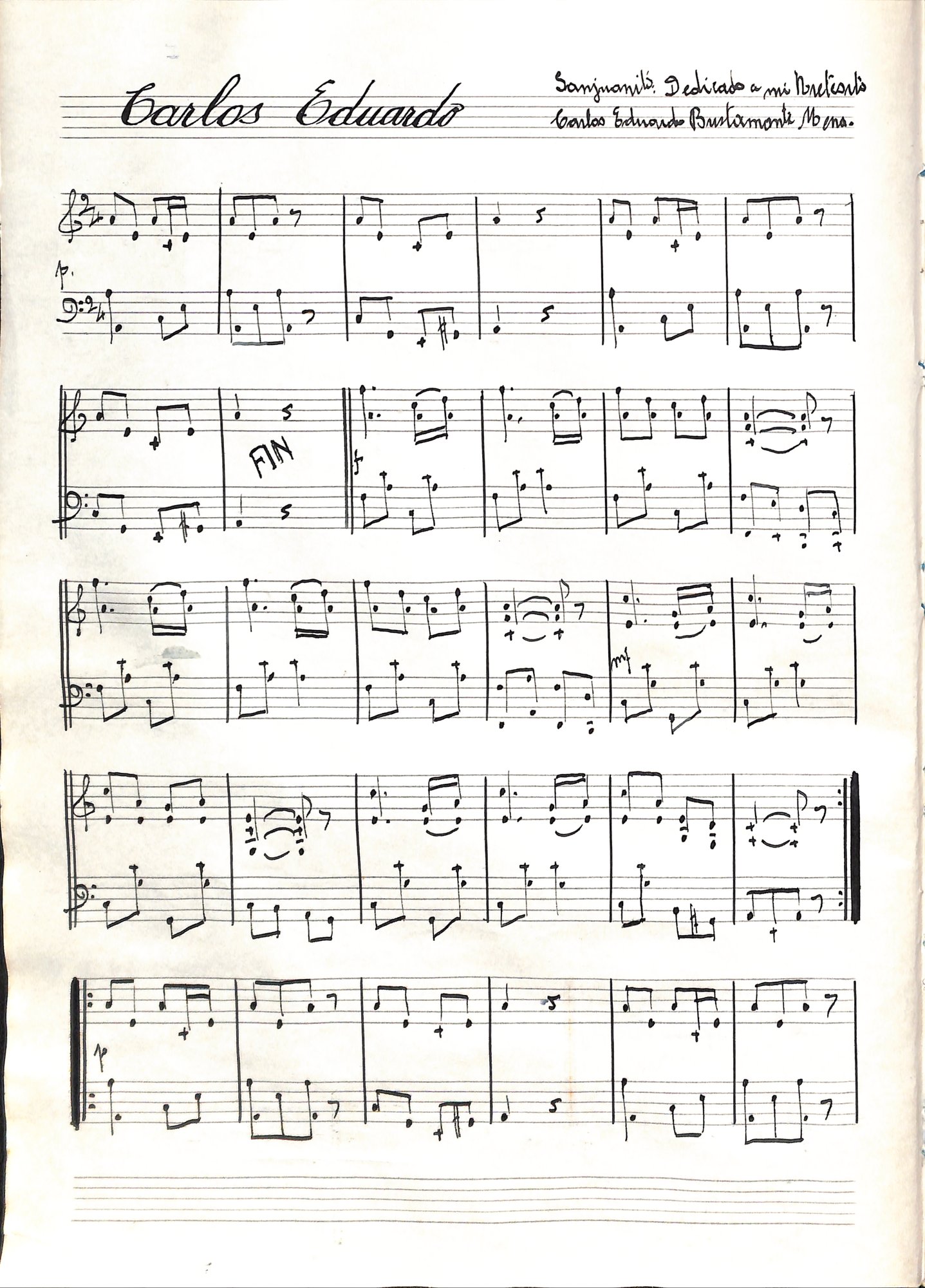 Portada de Carlos Eduardo
