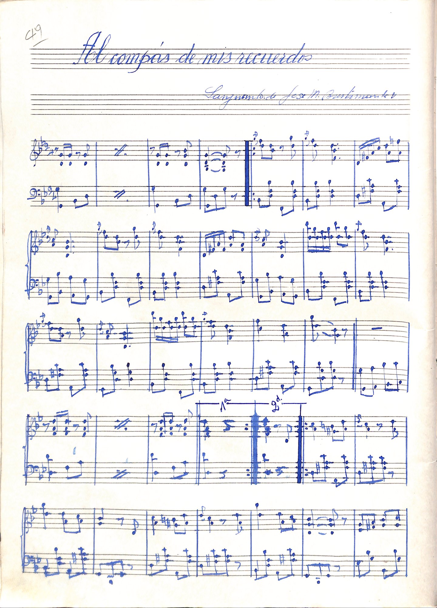 Portada de Al compás de mis recuerdos