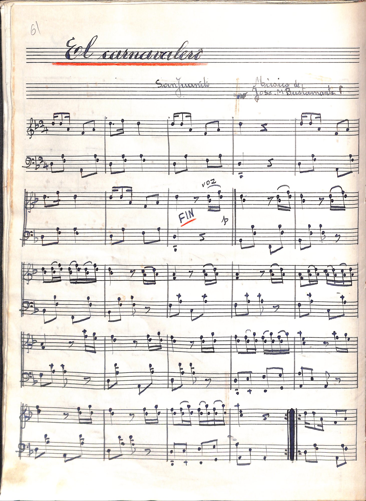 Portada de El carnavalero