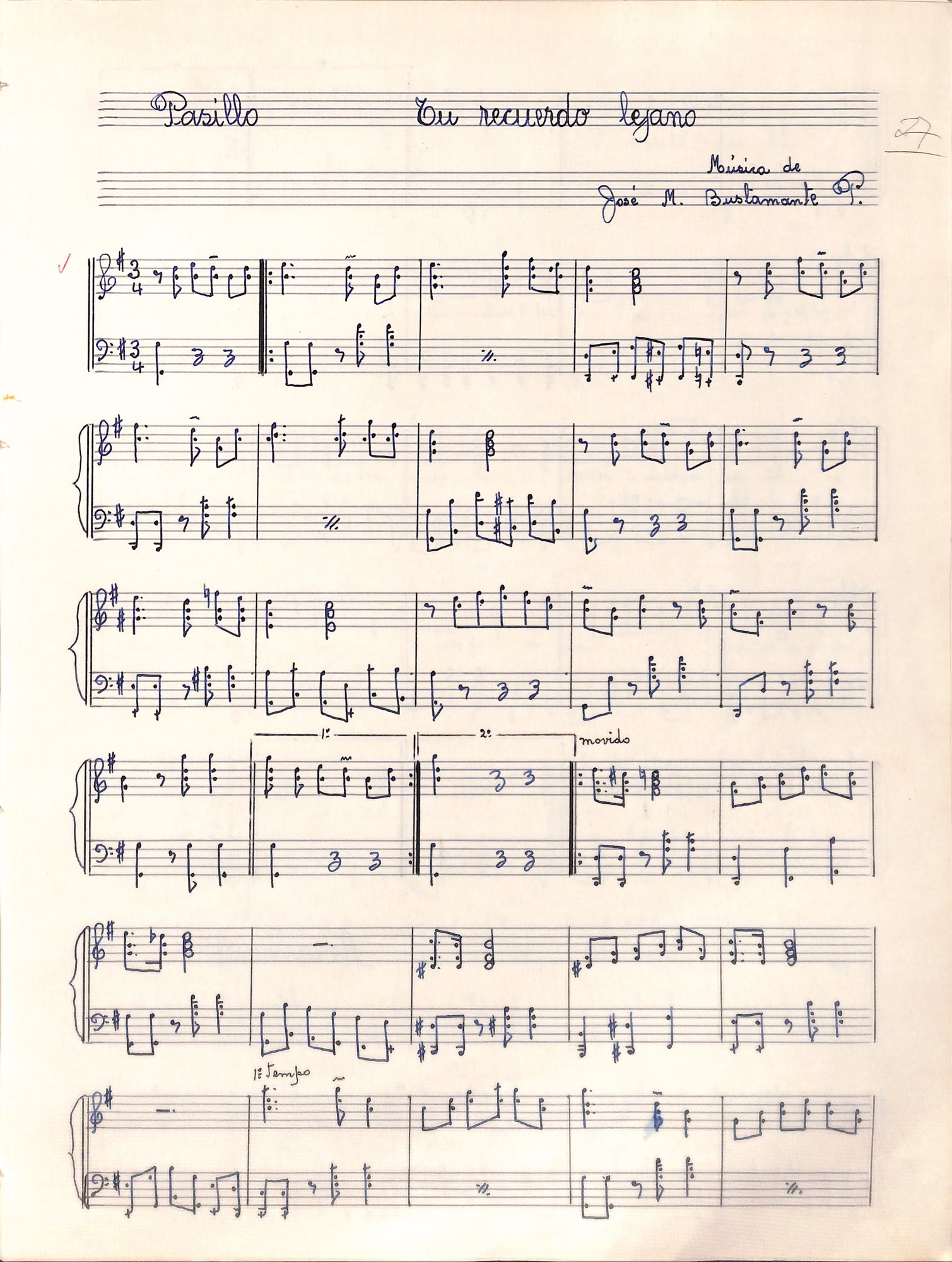 Portada de Tu recuerdo lejano