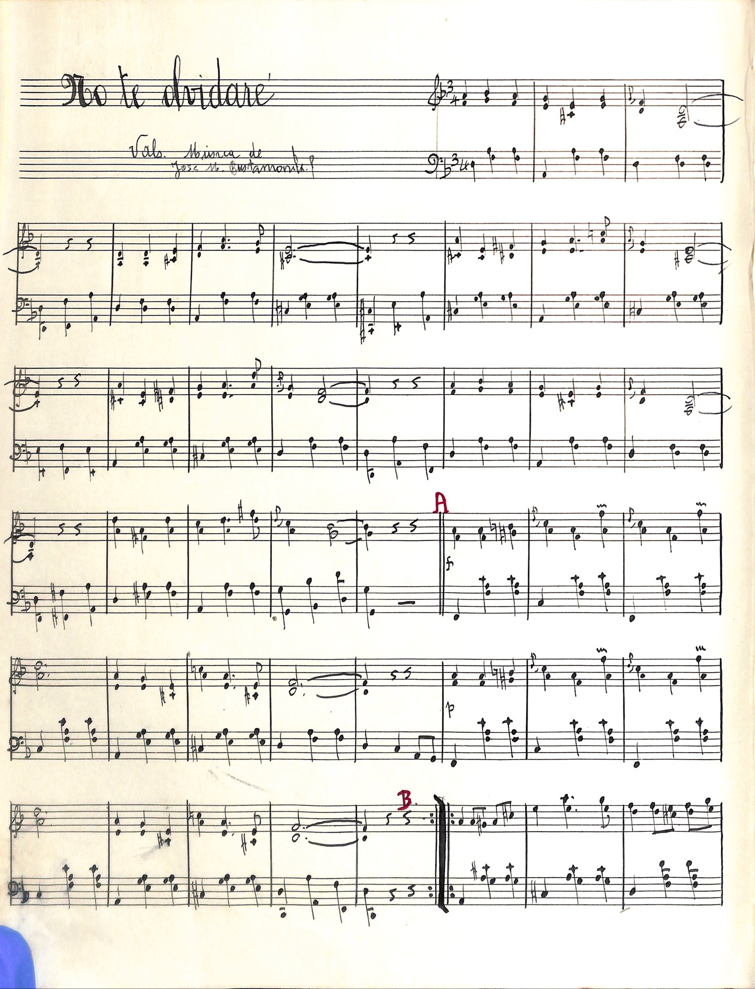 Portada de No te olvidaré