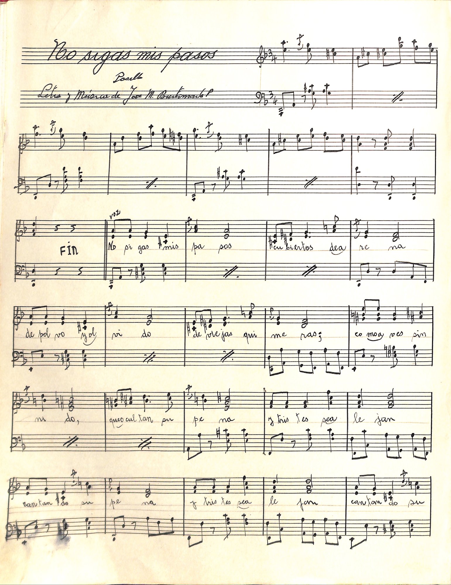 Portada de No sigas mis pasos