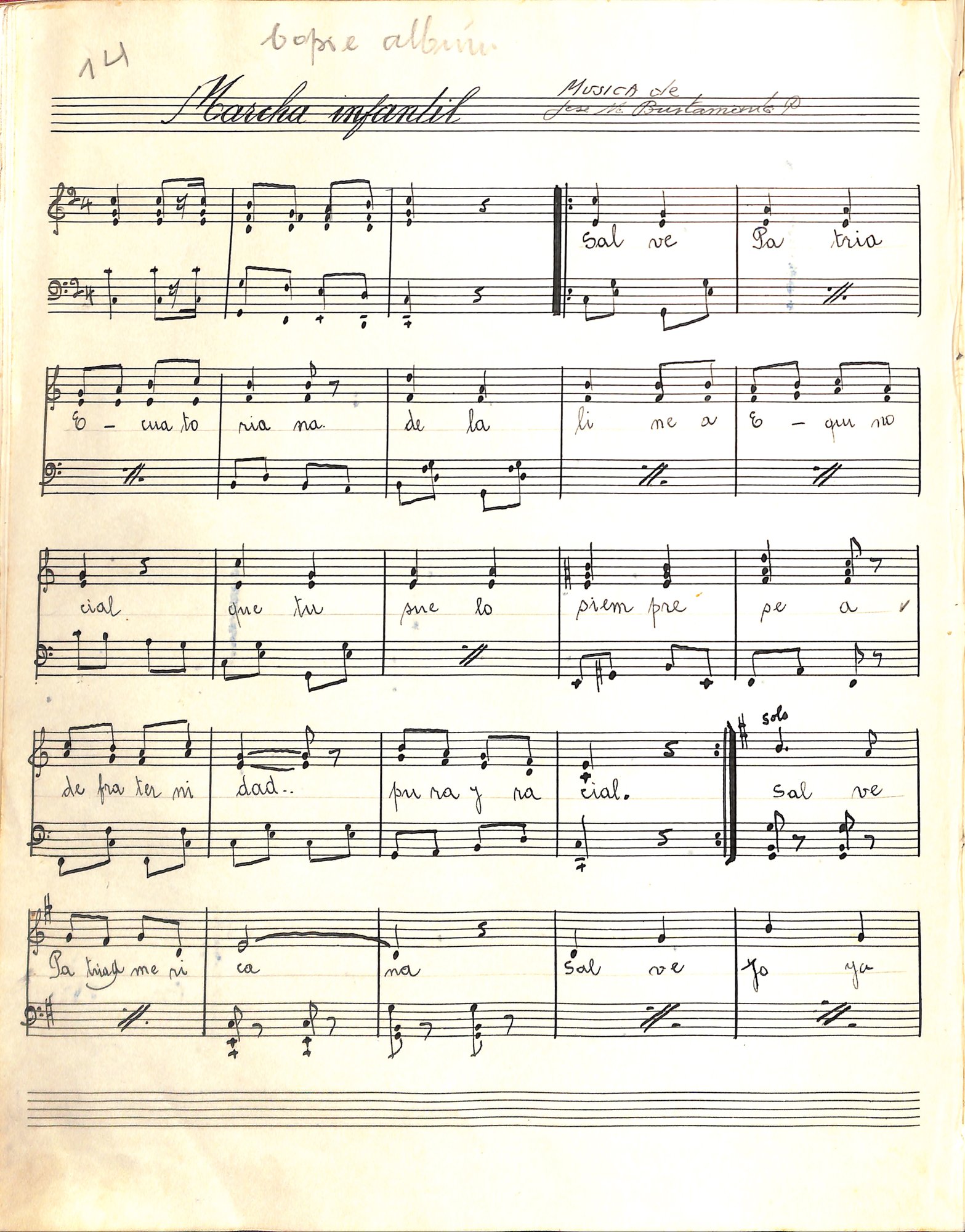 Portada de Marcha infanil