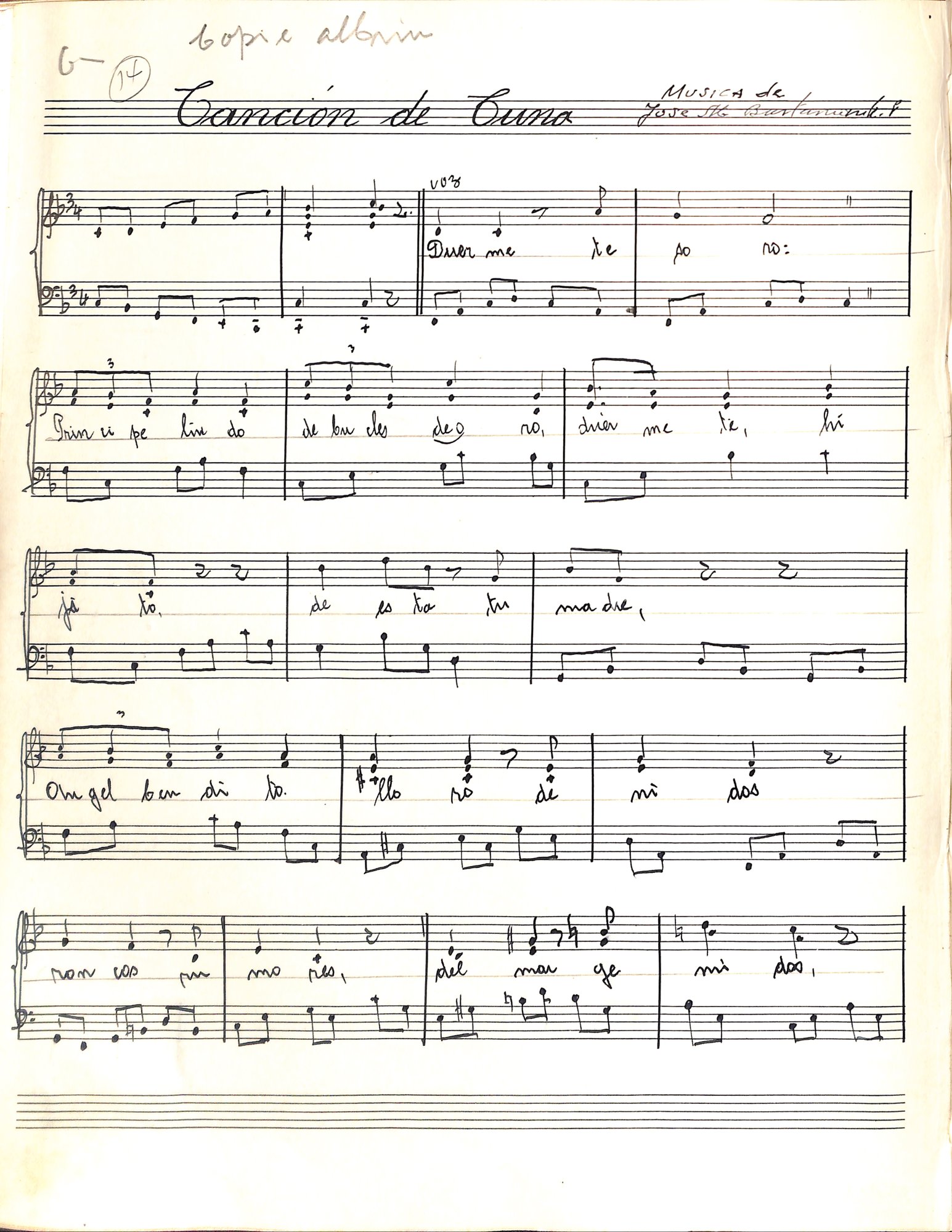 Portada de Canción de Cuna