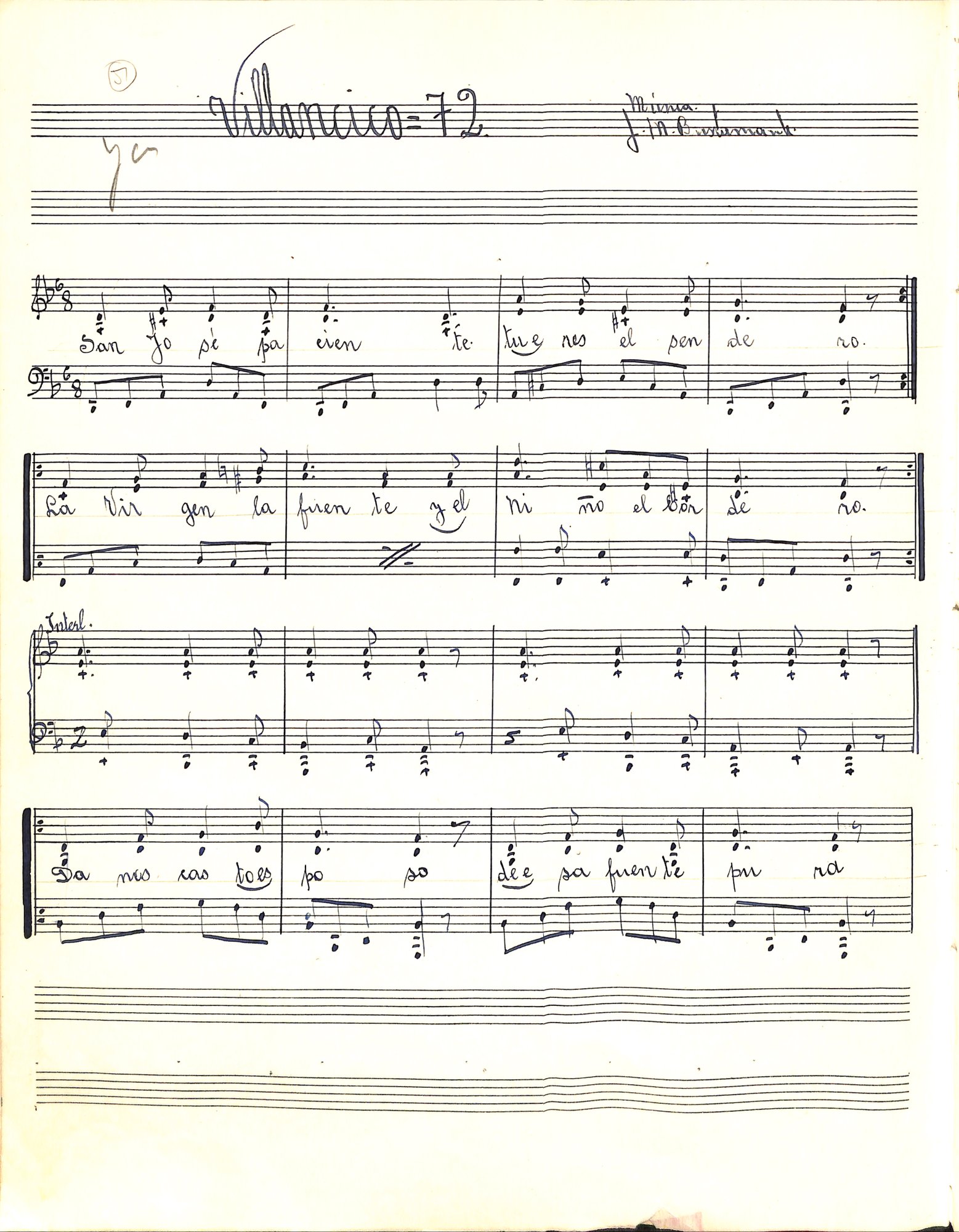 Portada de Villancico 72