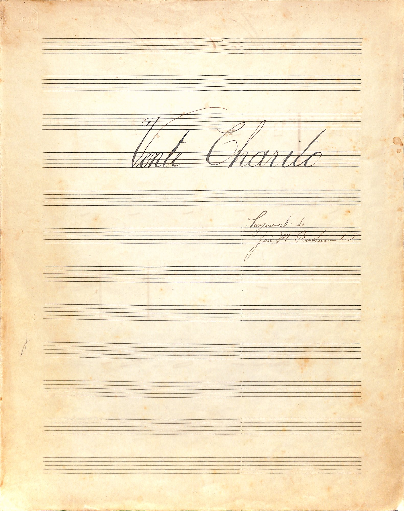 Portada de Vente Charito...