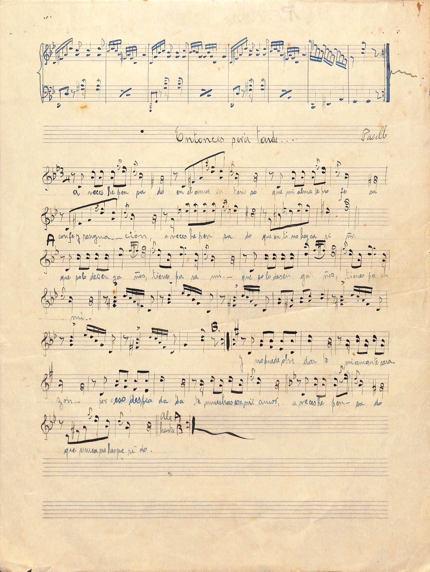 Portada de Entonces para tarde