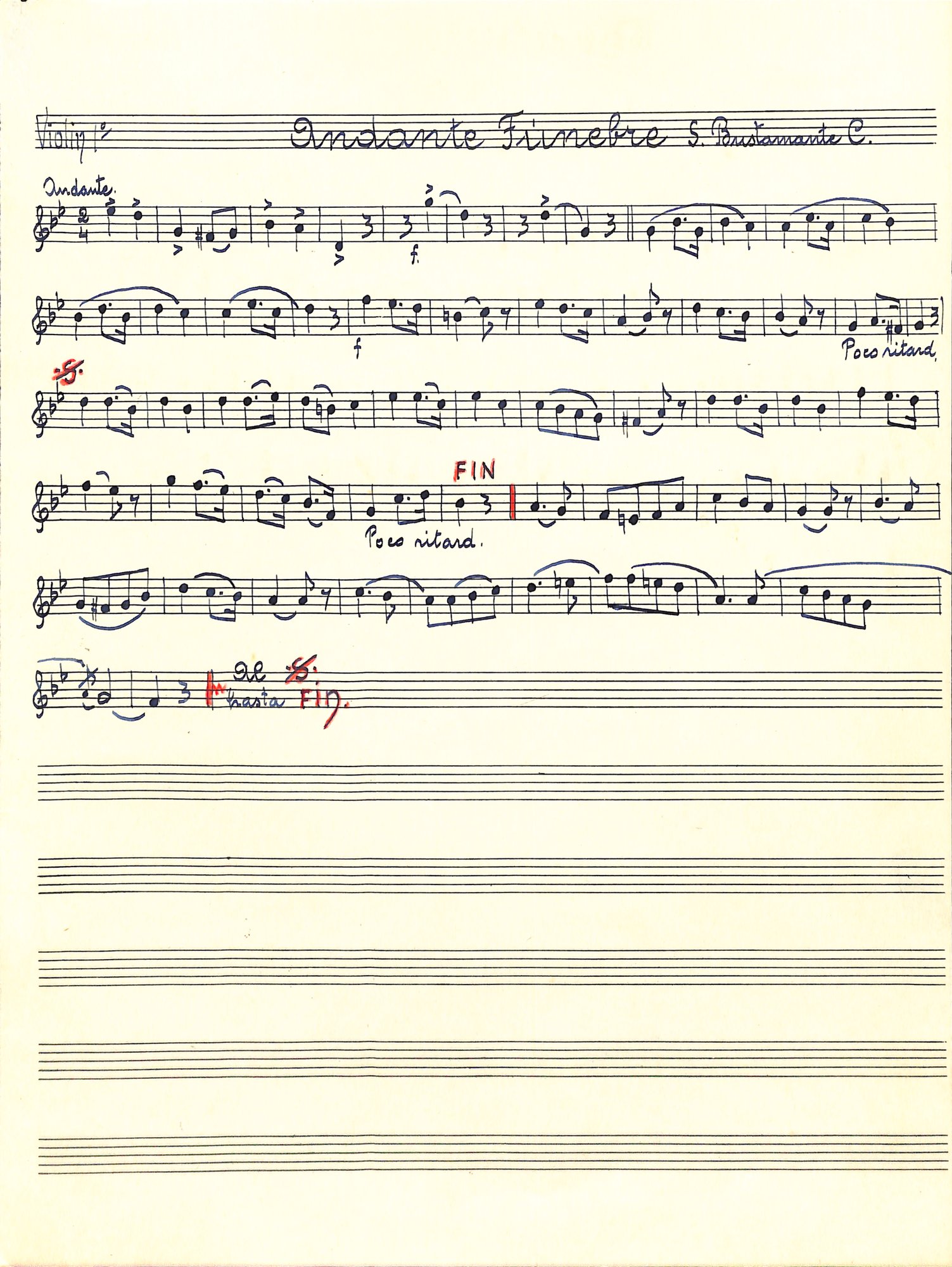 Portada de Andante Fúnebre