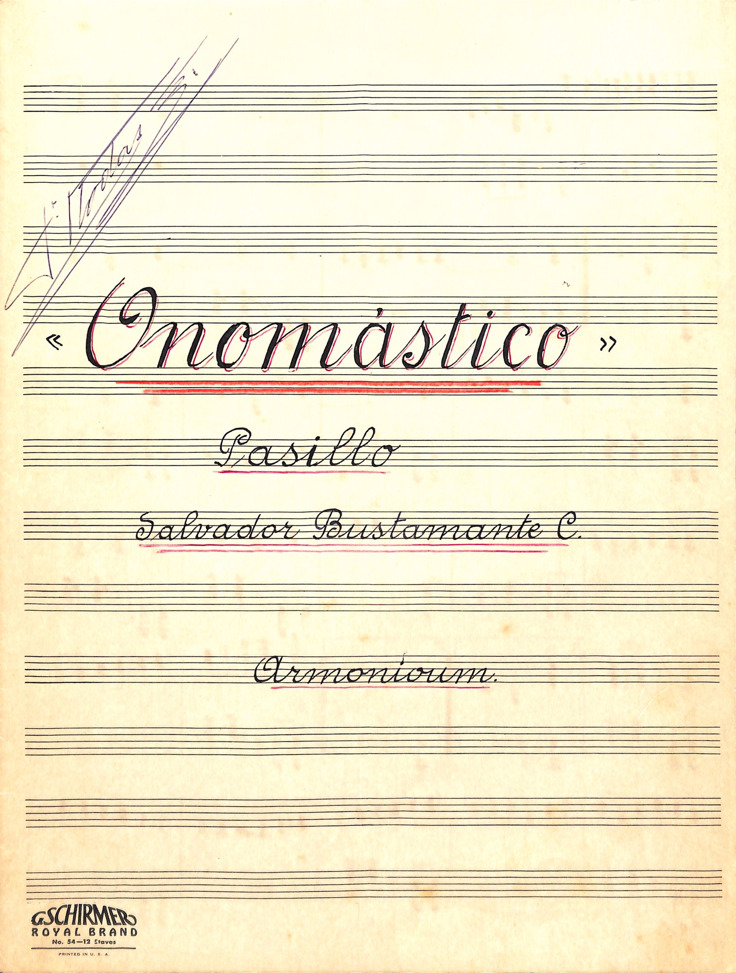 Portada de Onomástico