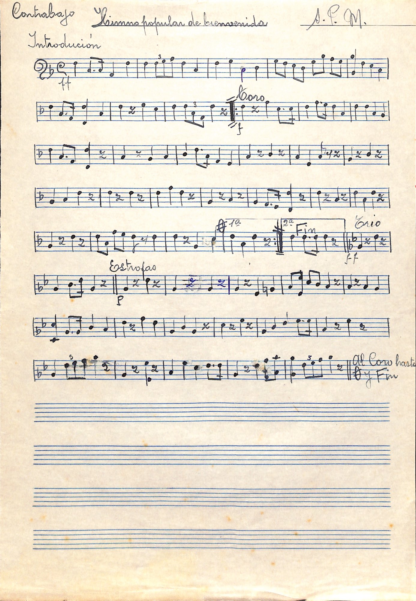 Portada de Himno popular de bienvenida