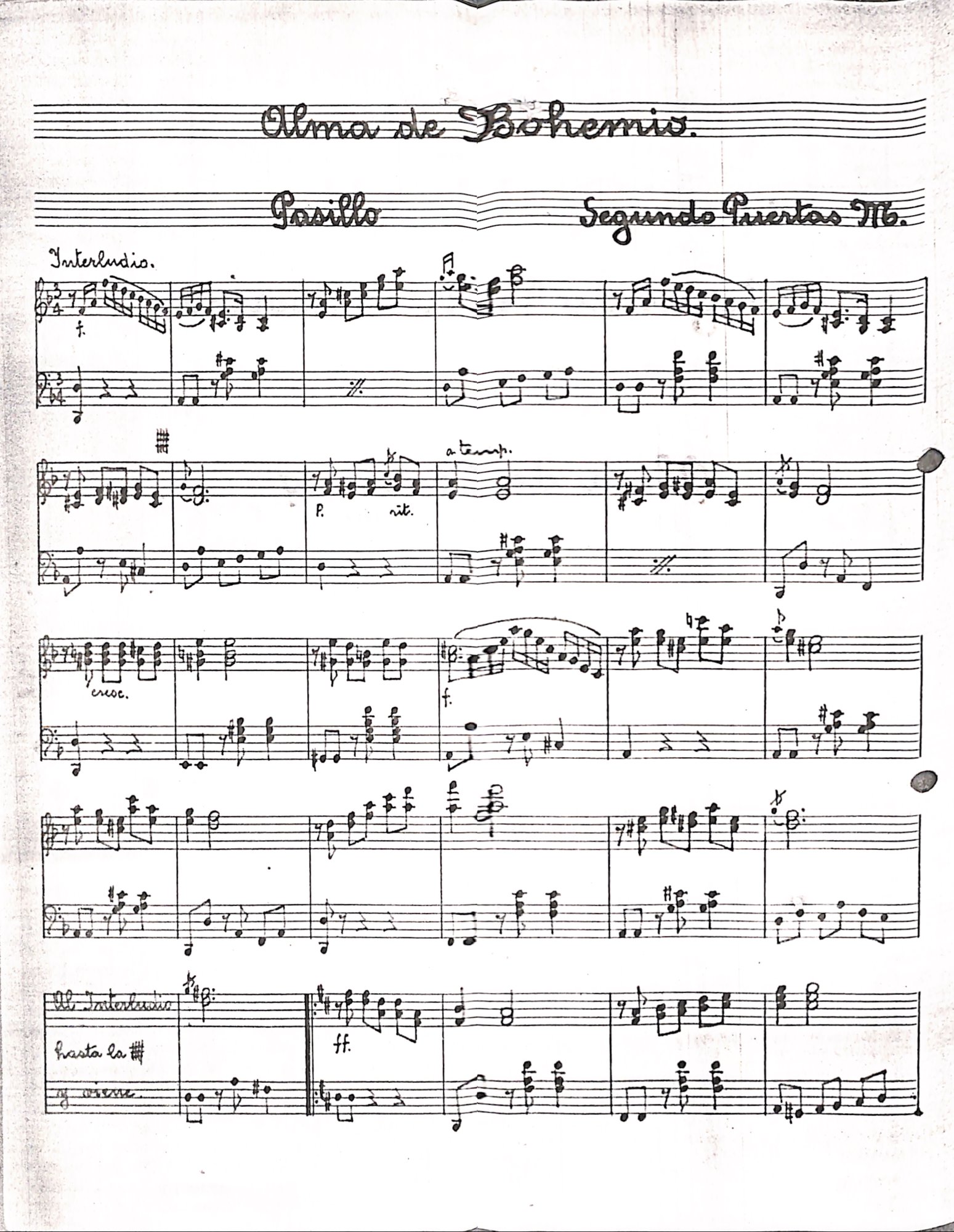 Portada de Alma de Bohemio