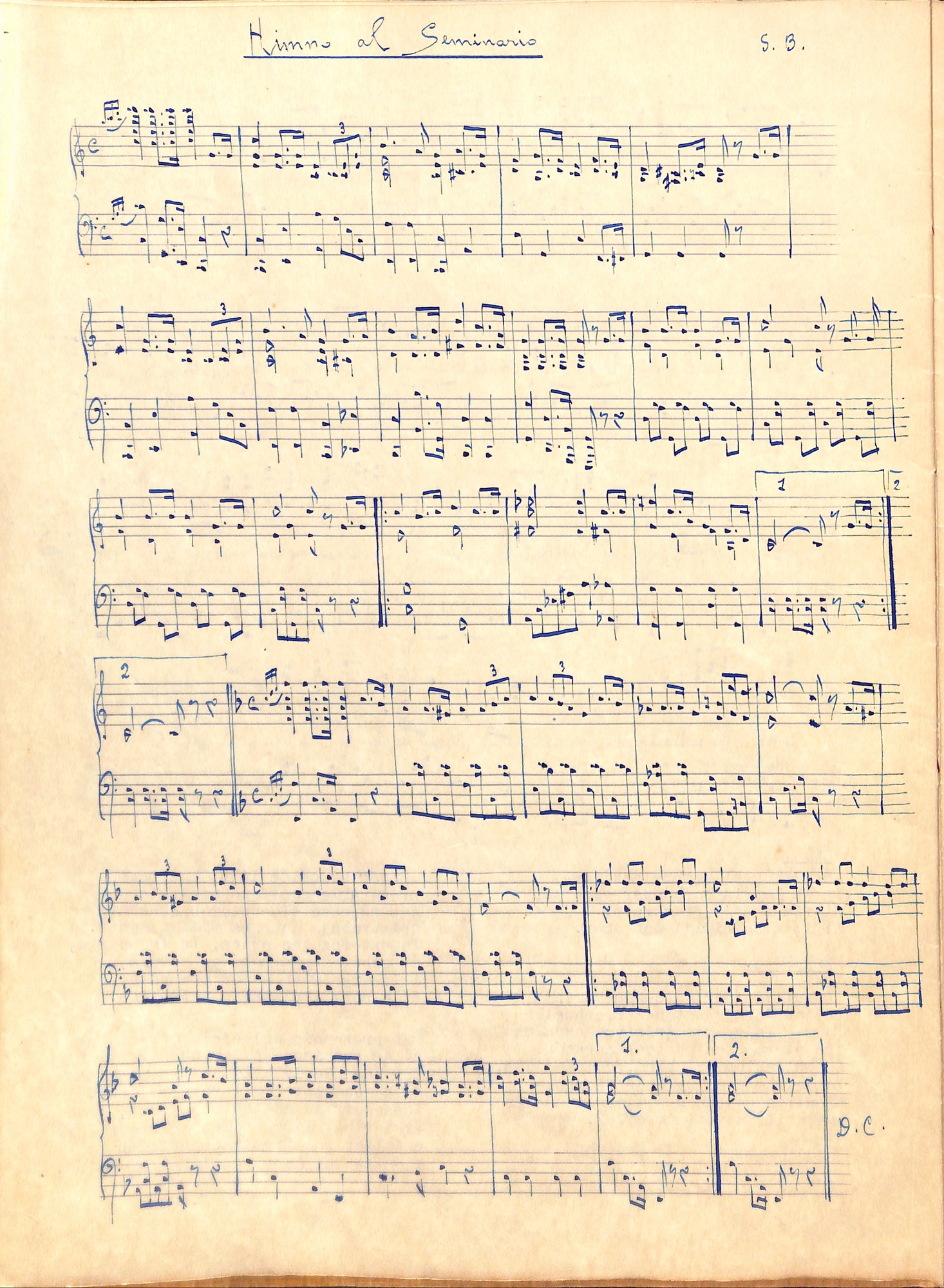 Portada de Himno al Seminario