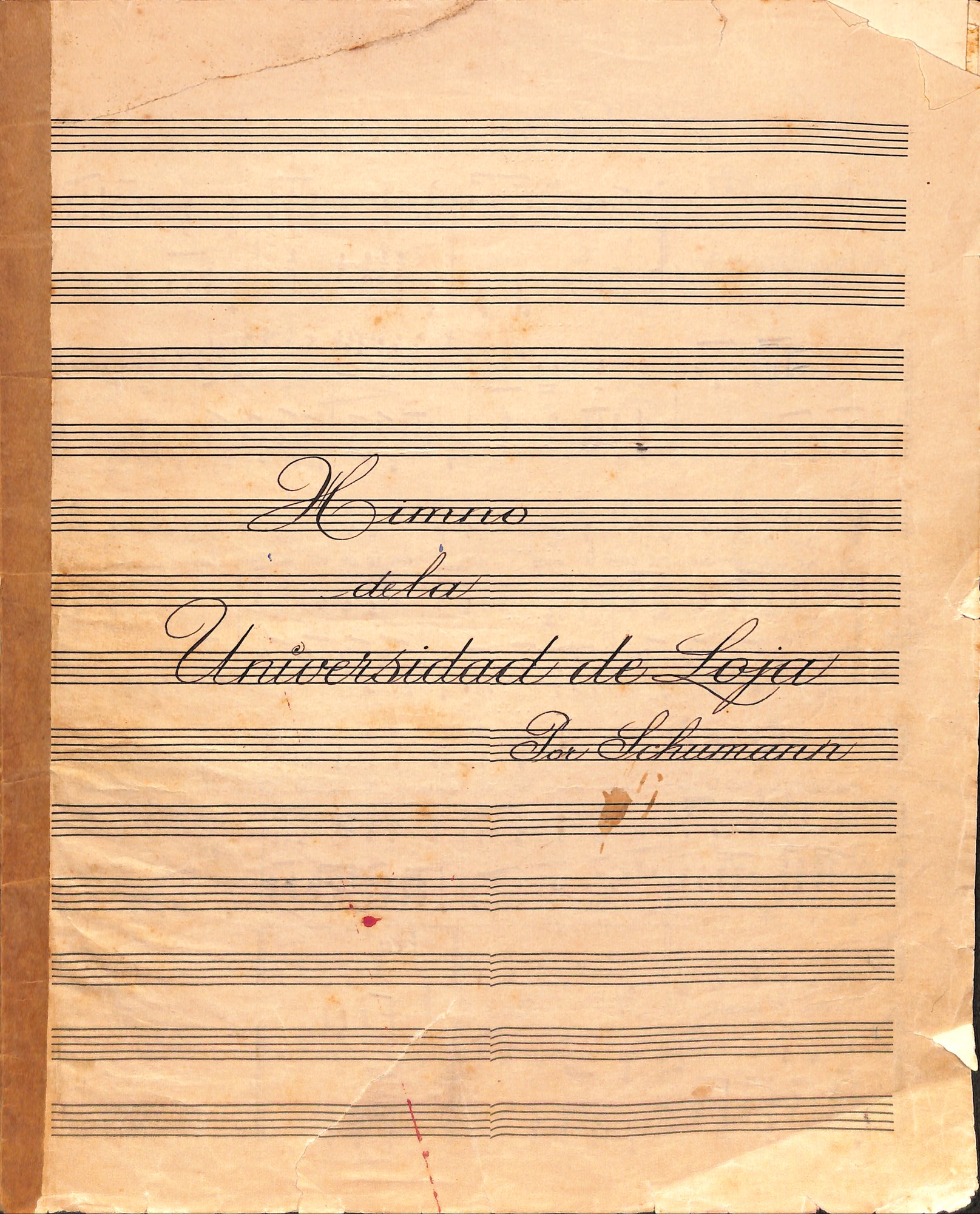 Portada de Himno de la Universidad de Loja