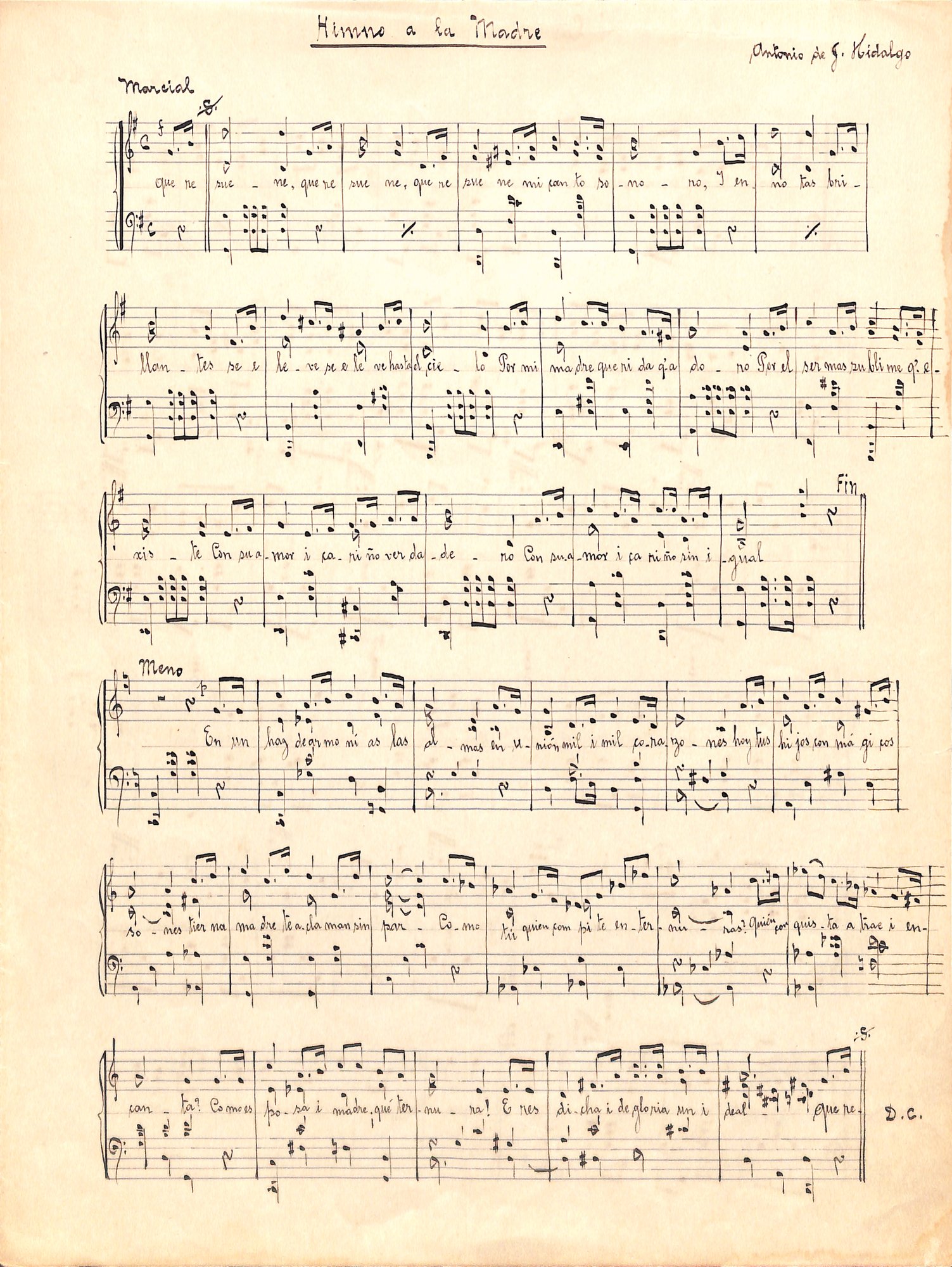 Portada de Himno a la Madre