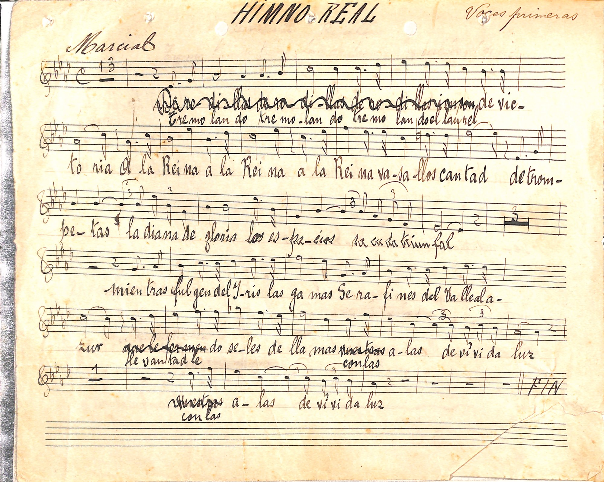 Portada de Himno Real