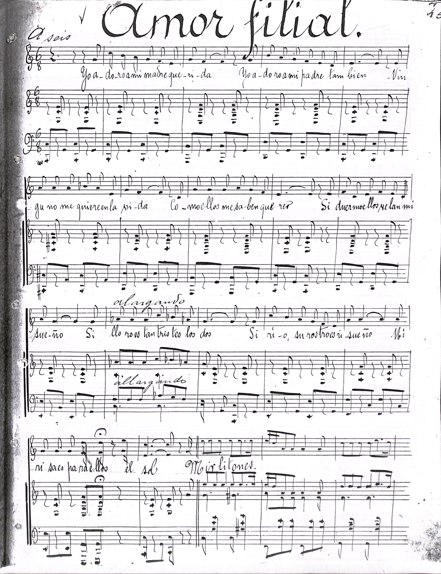 Portada de Amor filial