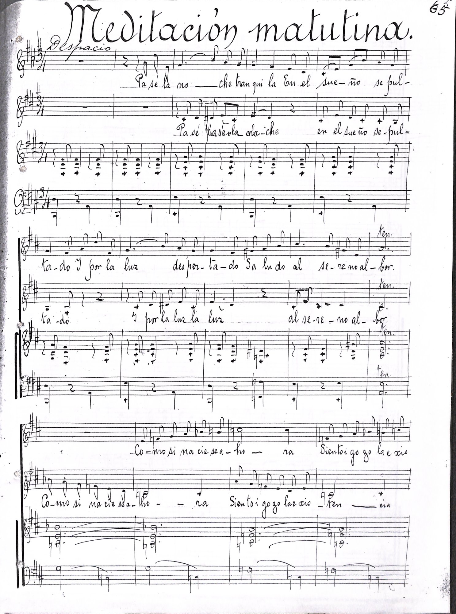 Portada de Meditación matutina