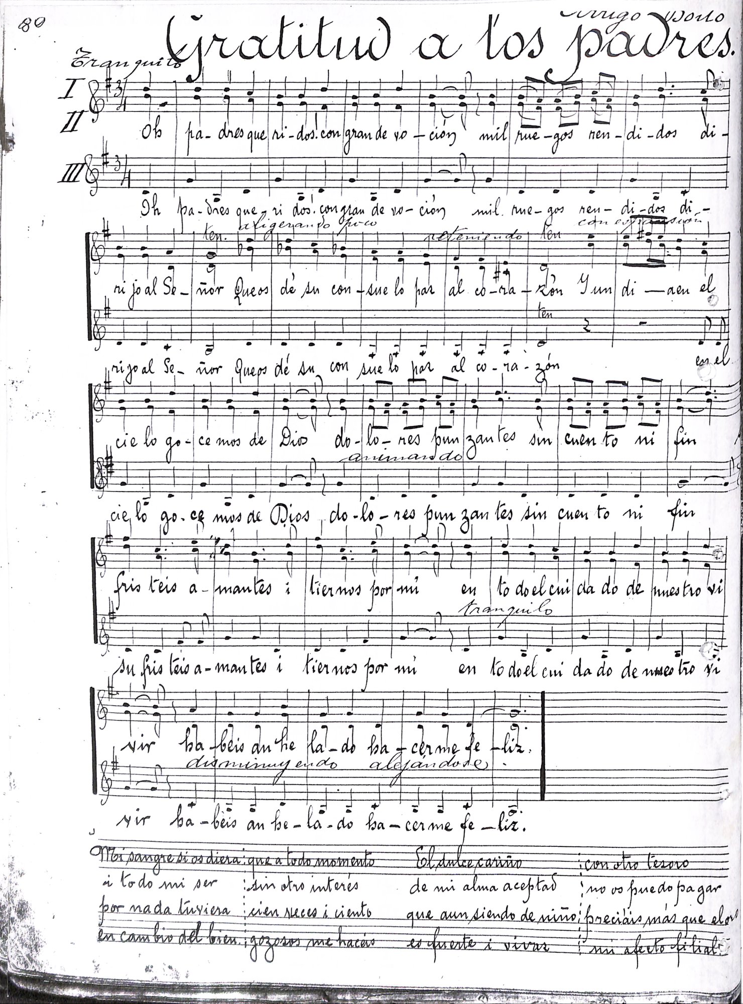 Portada de Gratitud a los padres