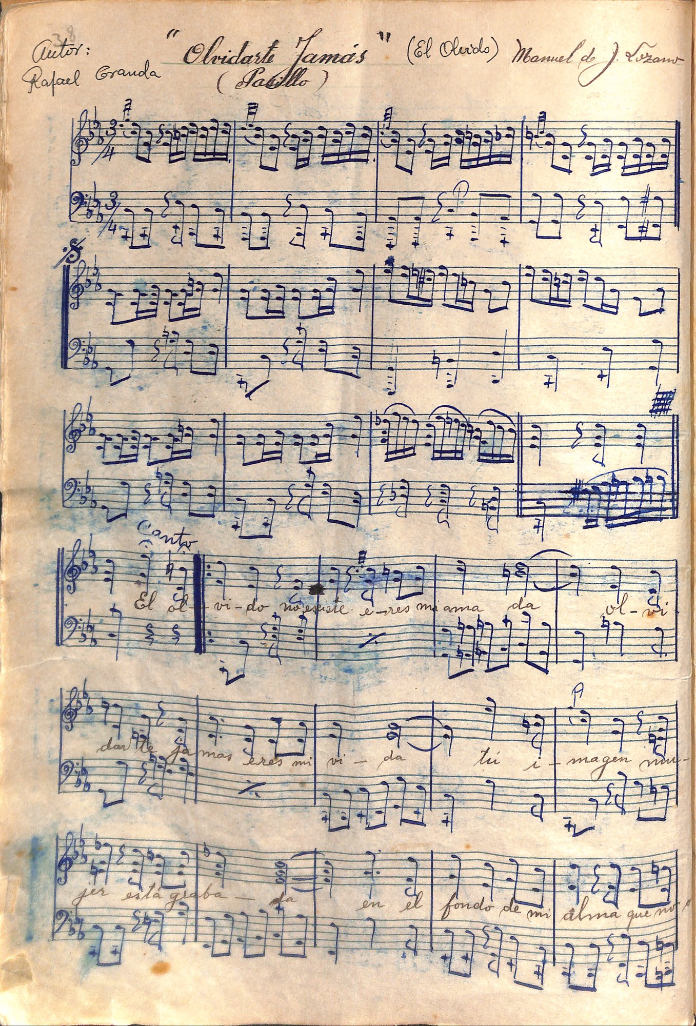 Portada de Olvidarte Jamás