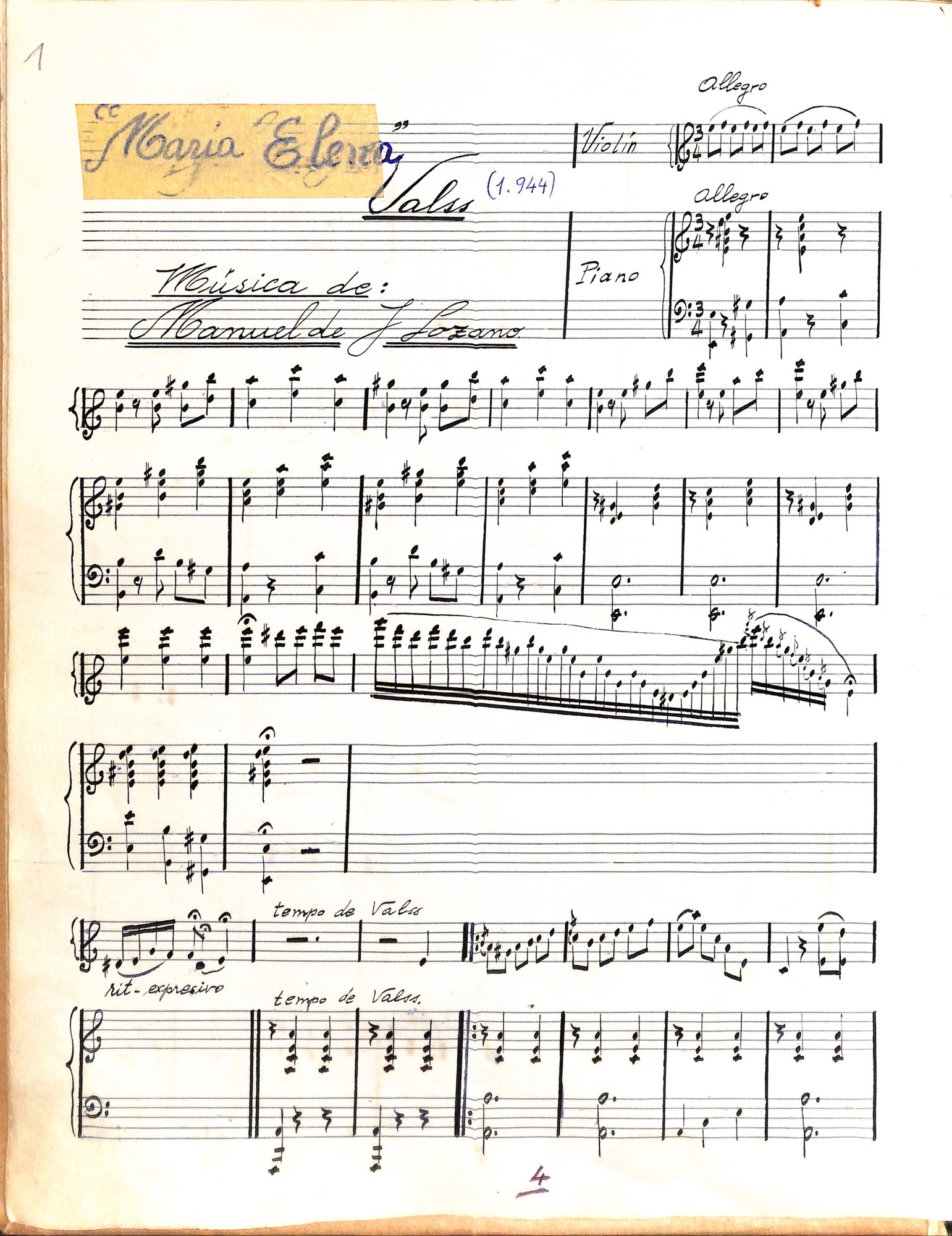 Portada de María Elena