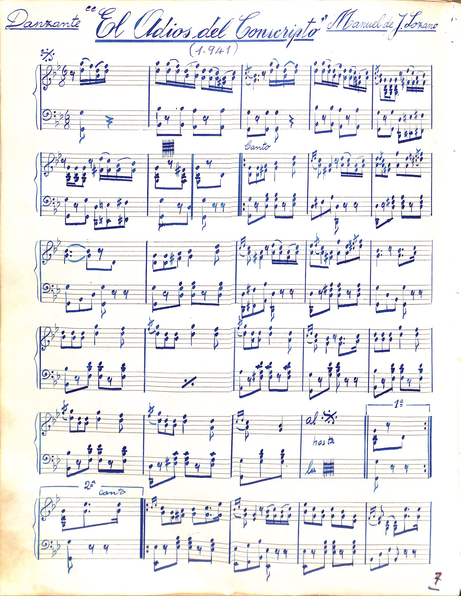 Portada de El Adios del Conscripto