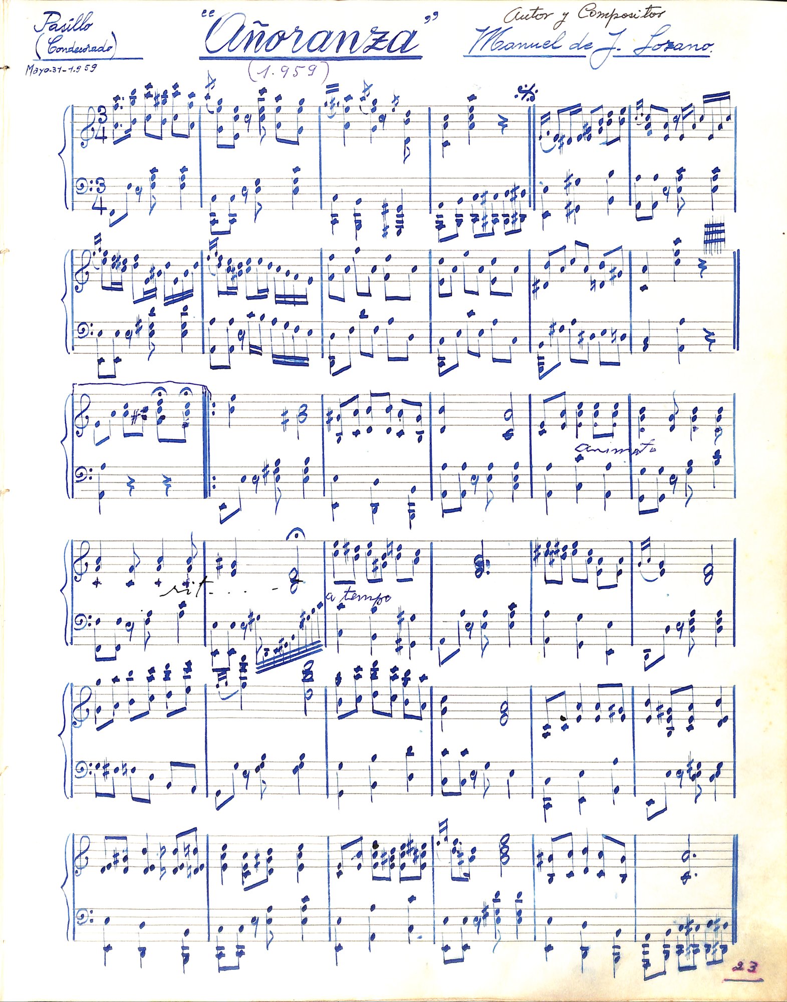 Portada de Añoranza