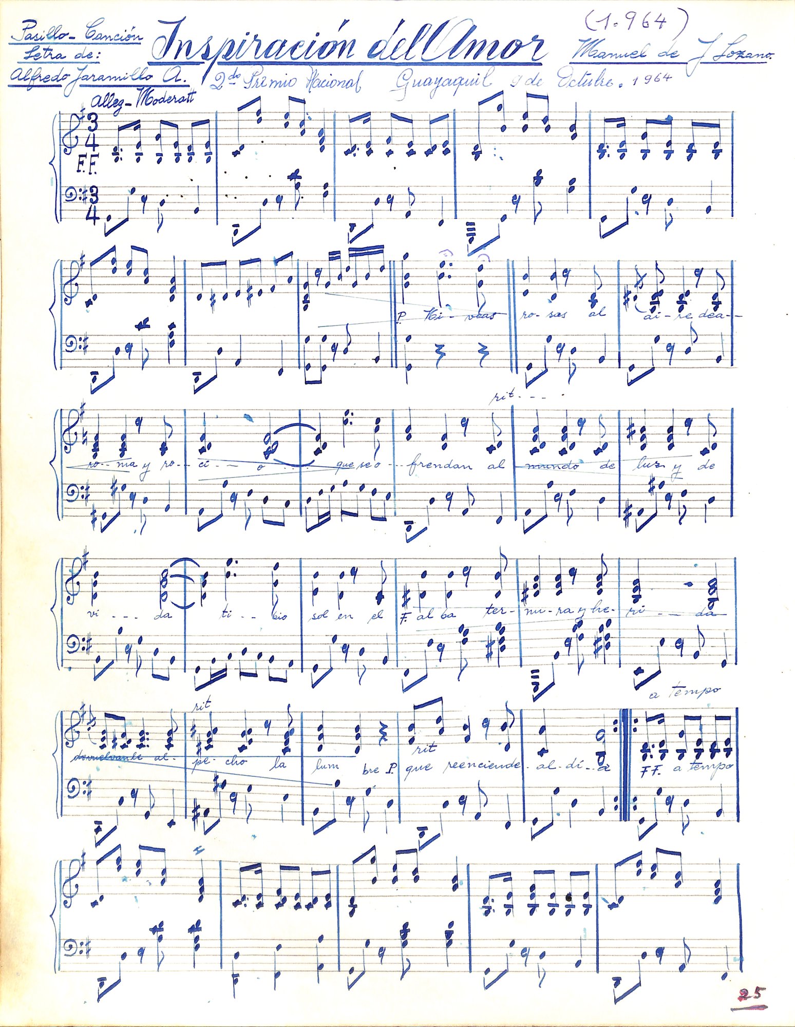 Portada de Inspiración del amor