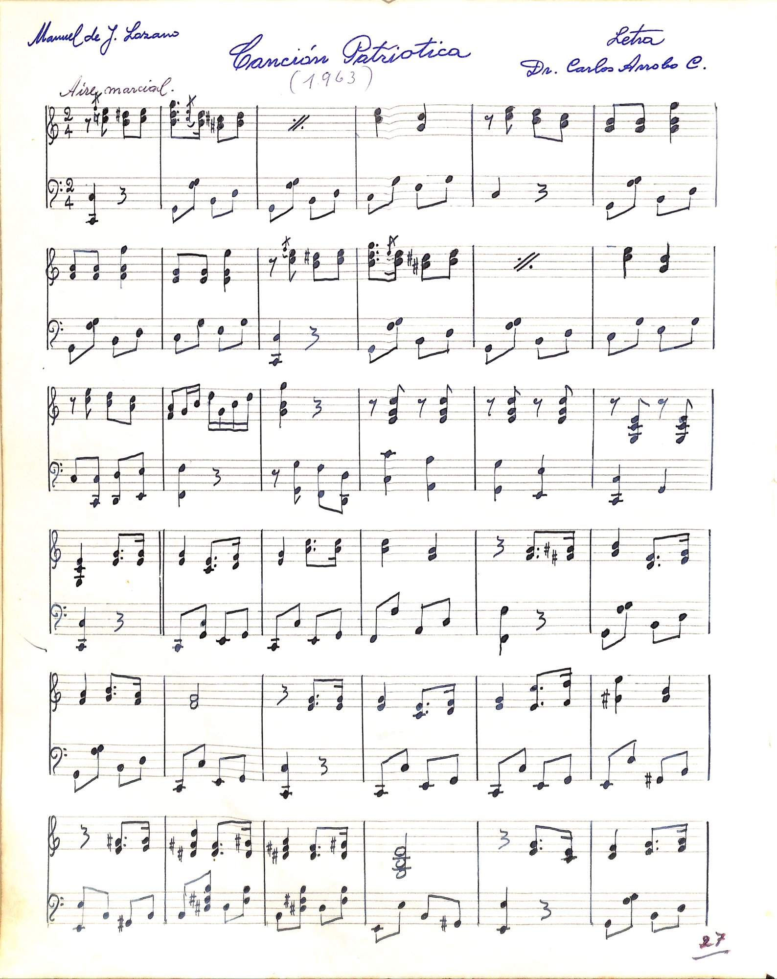 Portada de Canción patriótica