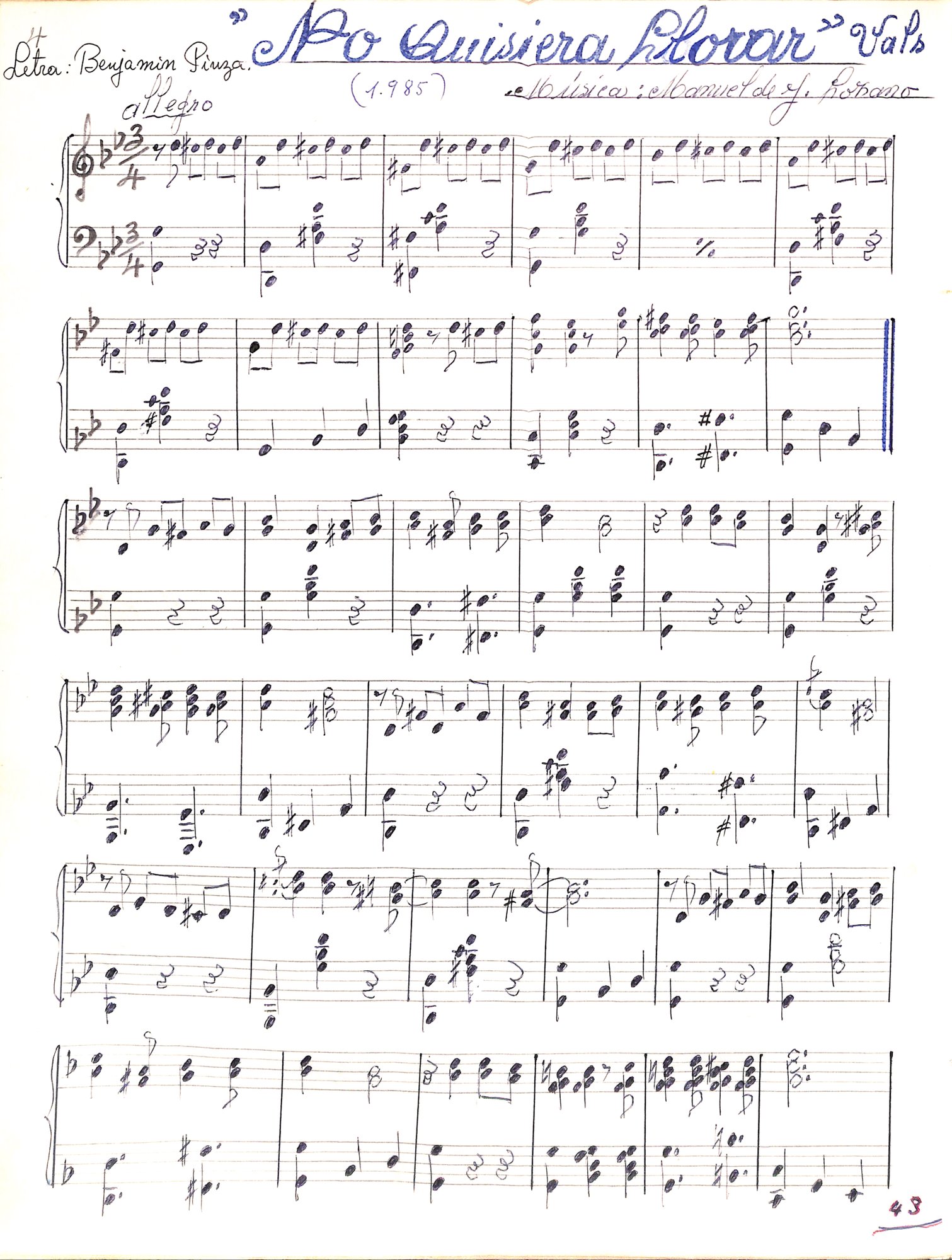 Portada de No quisiera llorar