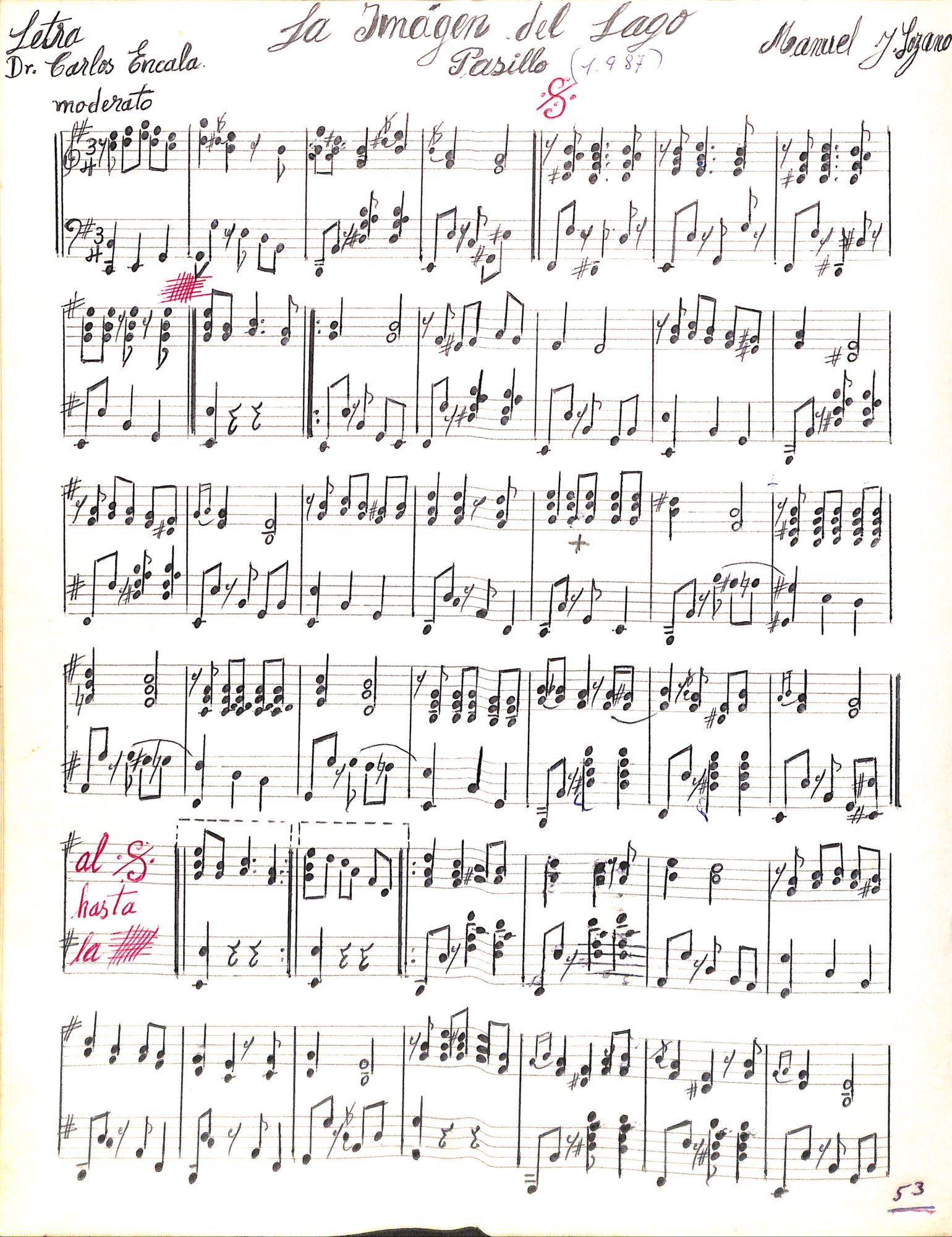 Portada de La imagen del lago