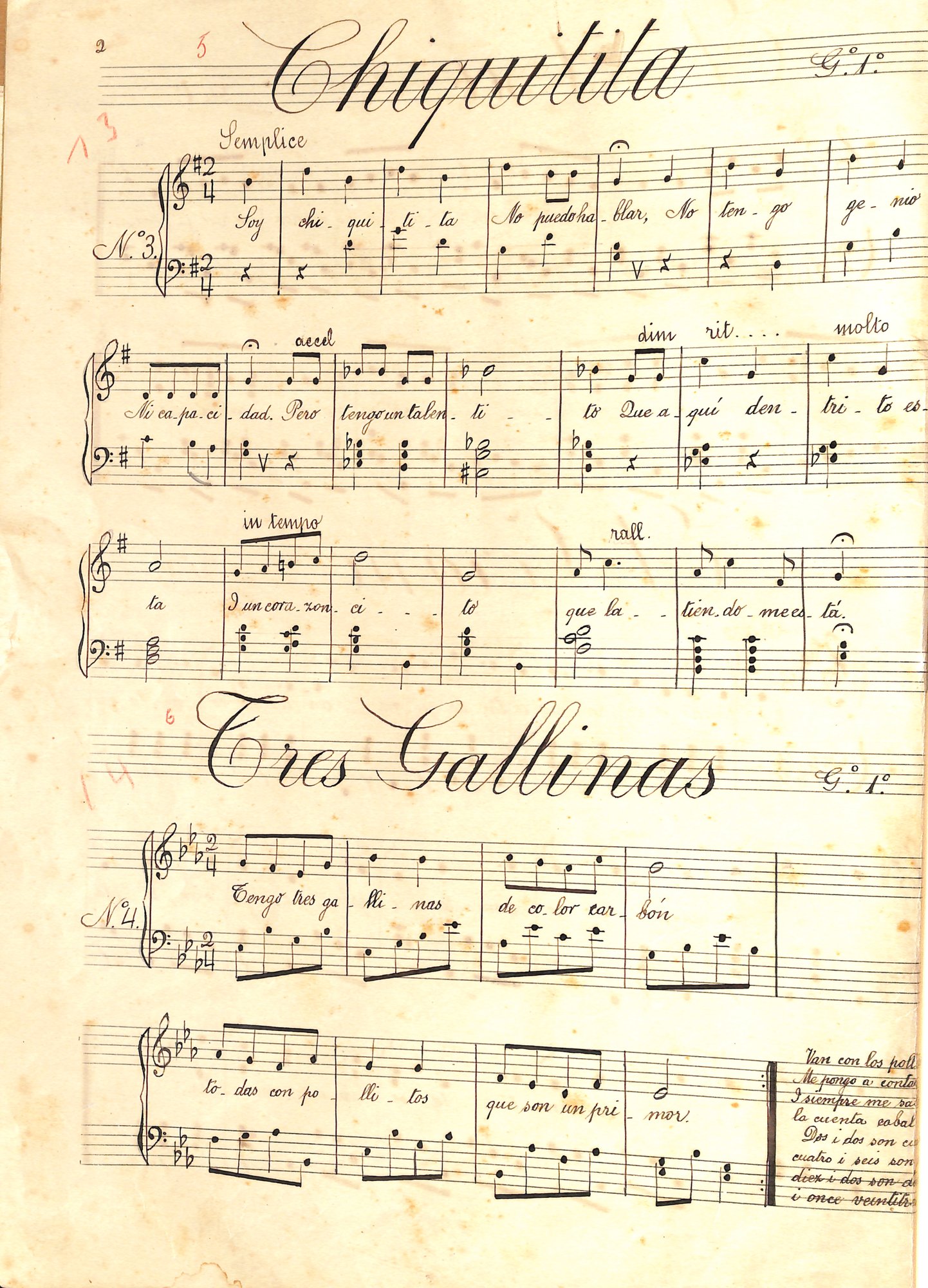 Portada de Tres Gallinas