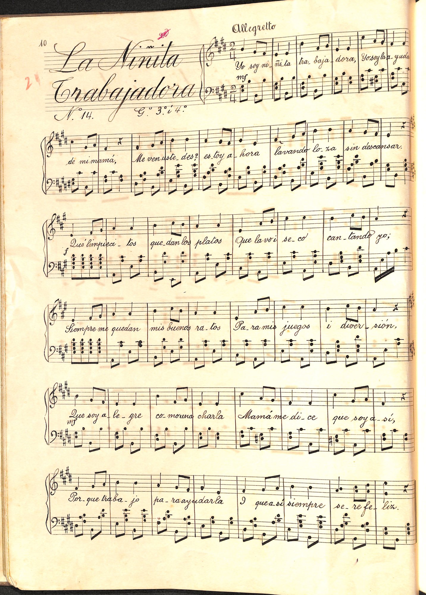 Portada de La niñita trabajadora