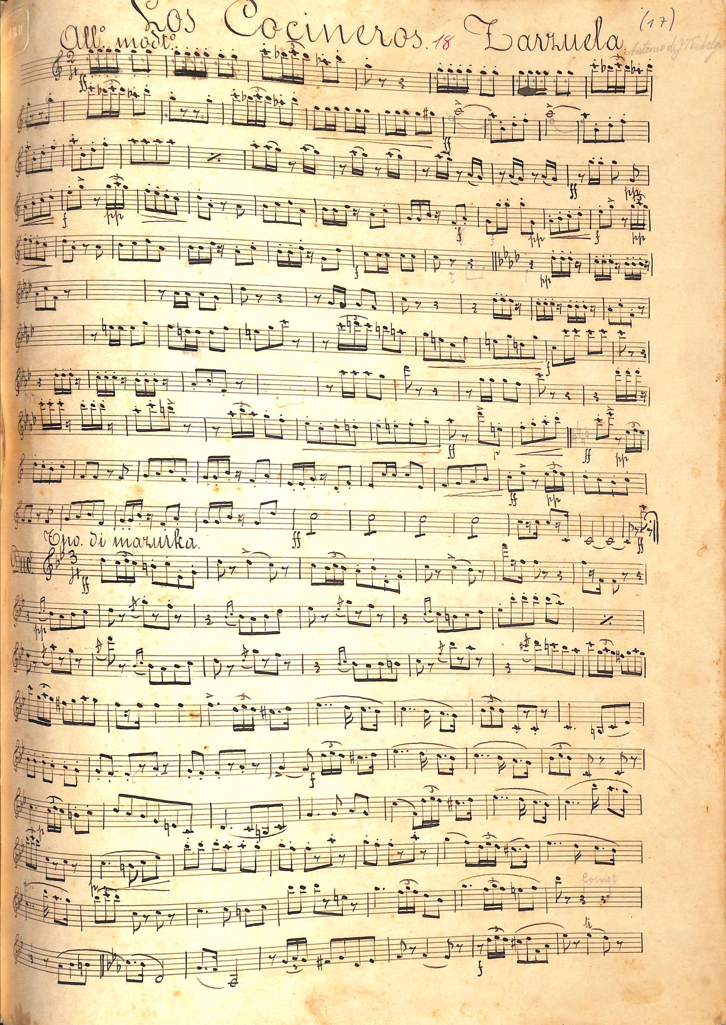 Portada de Los Cocineros Zarzuela