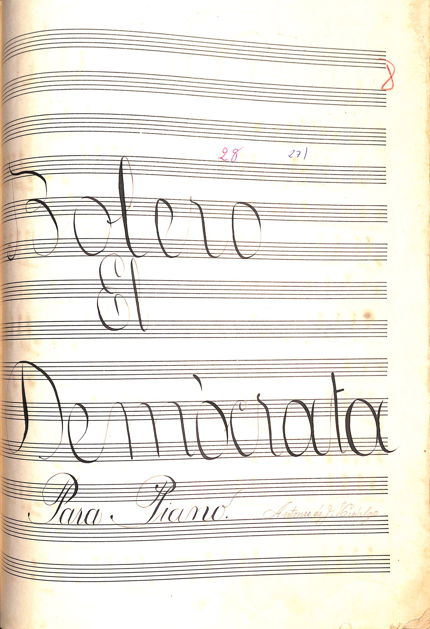 Portada de Bolero El Domocrata