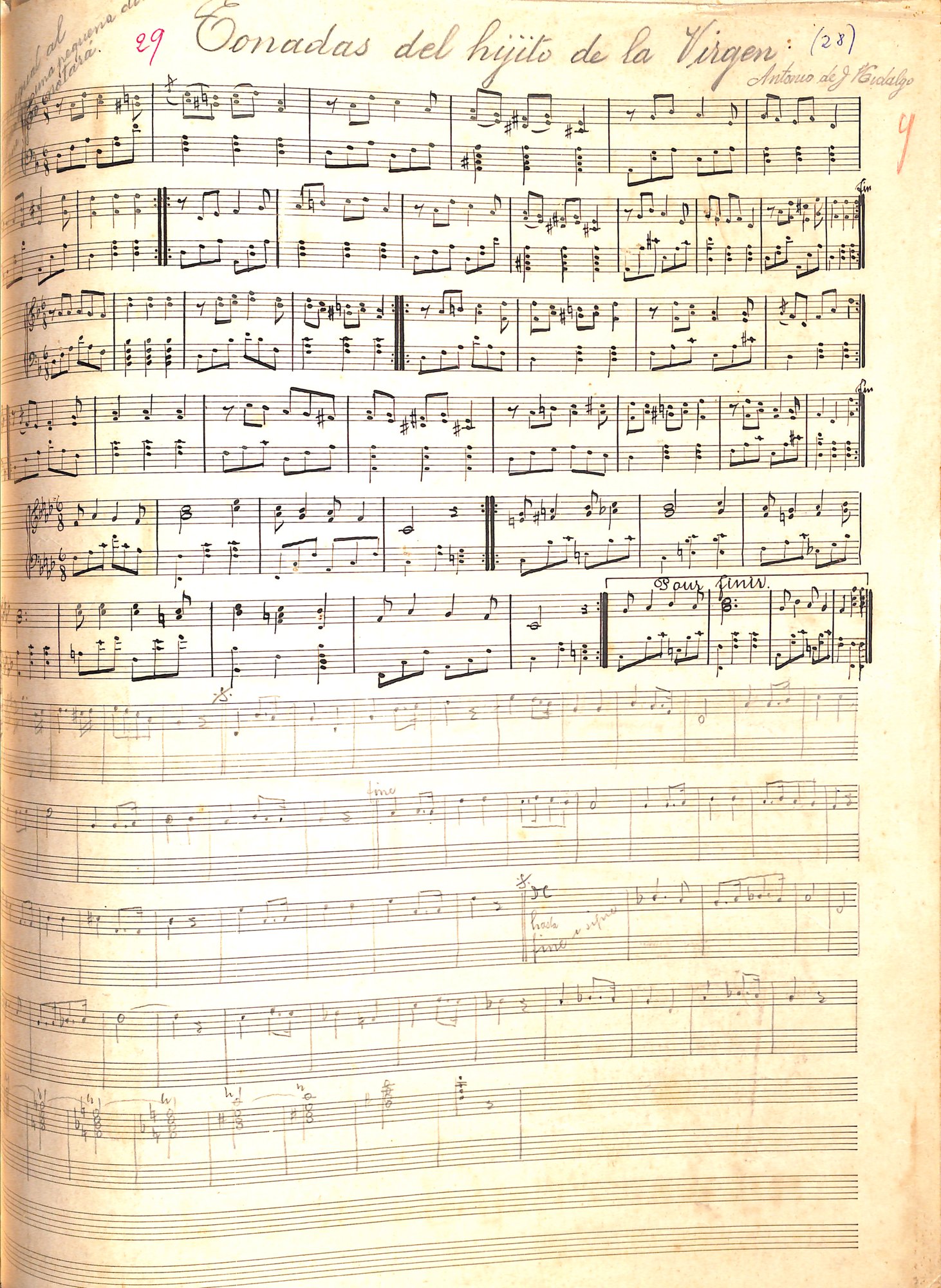 Portada de Tonadas del hijito de la Virgen