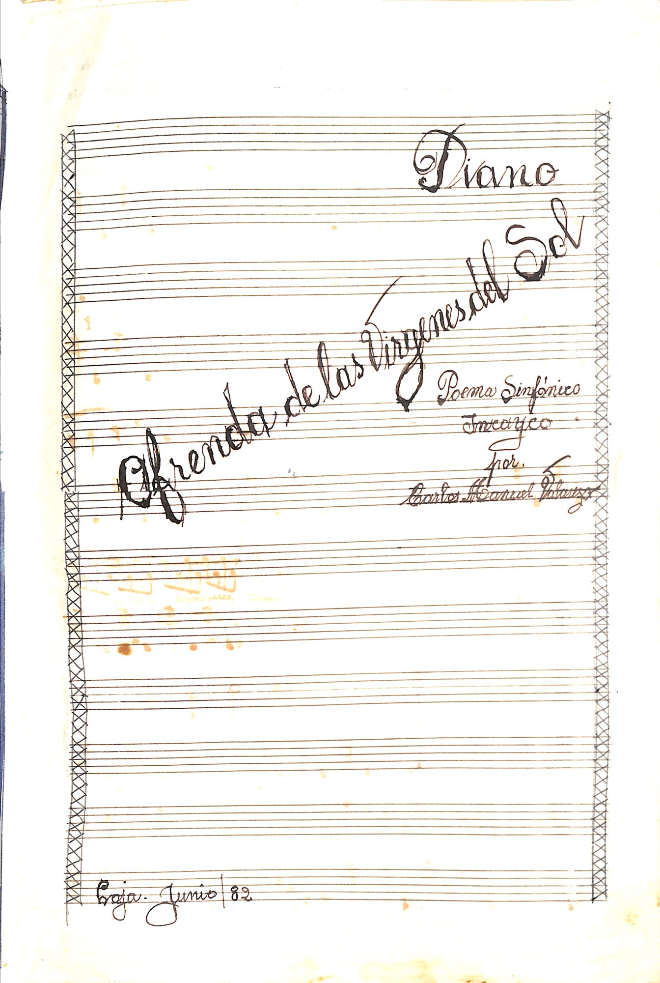 Portada de Ofrenda de las virgenes del sol