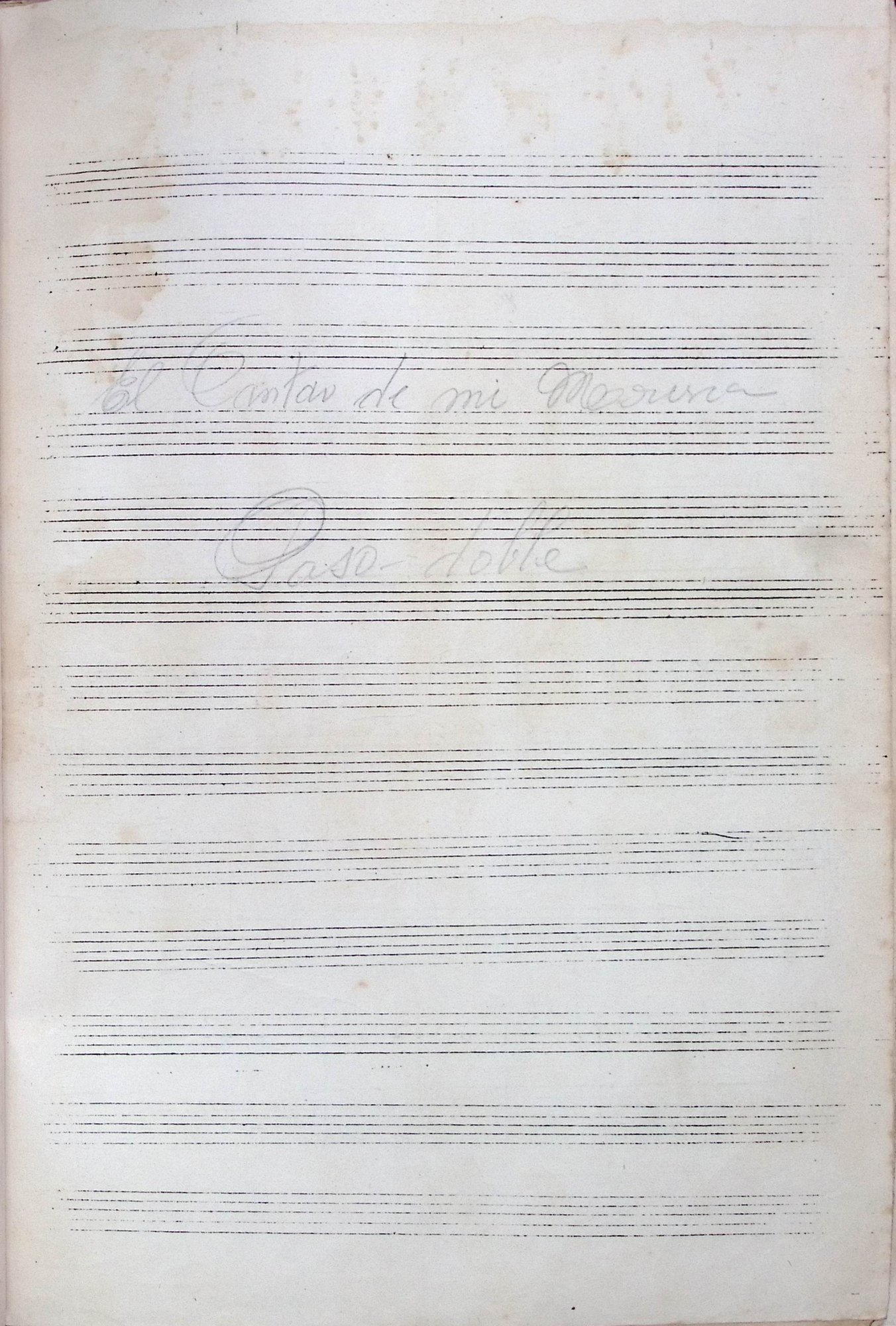 Portada de El cantar de mi morena [piano]