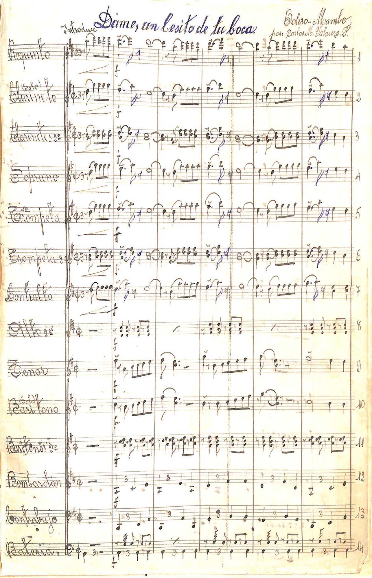 Portada de Dame, un besito de tu boca [banda]