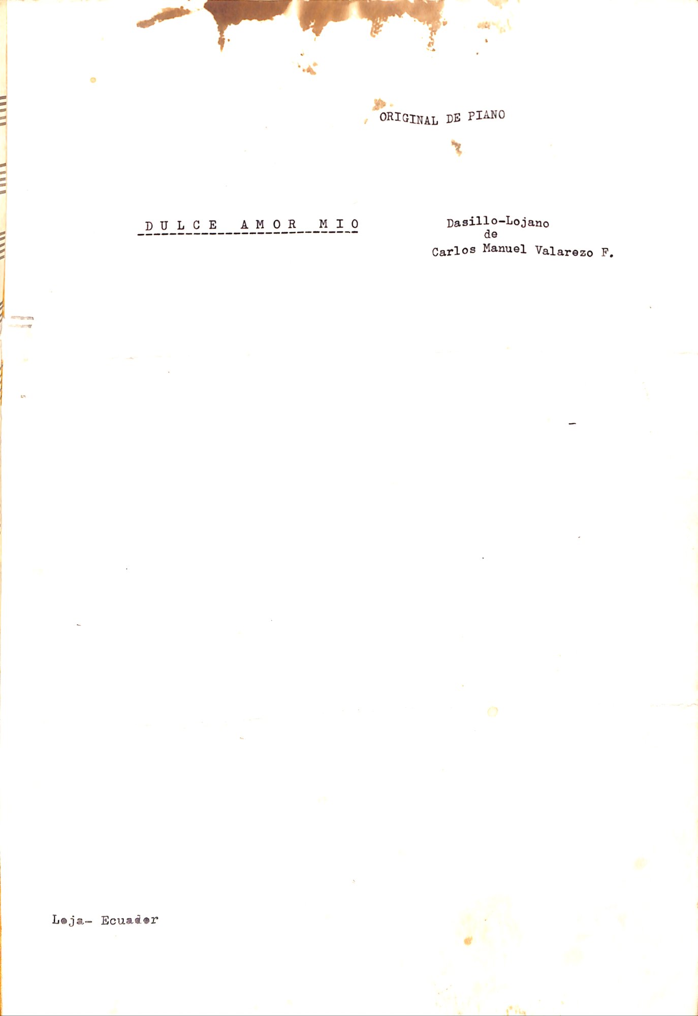 Portada de Dulce amor mío