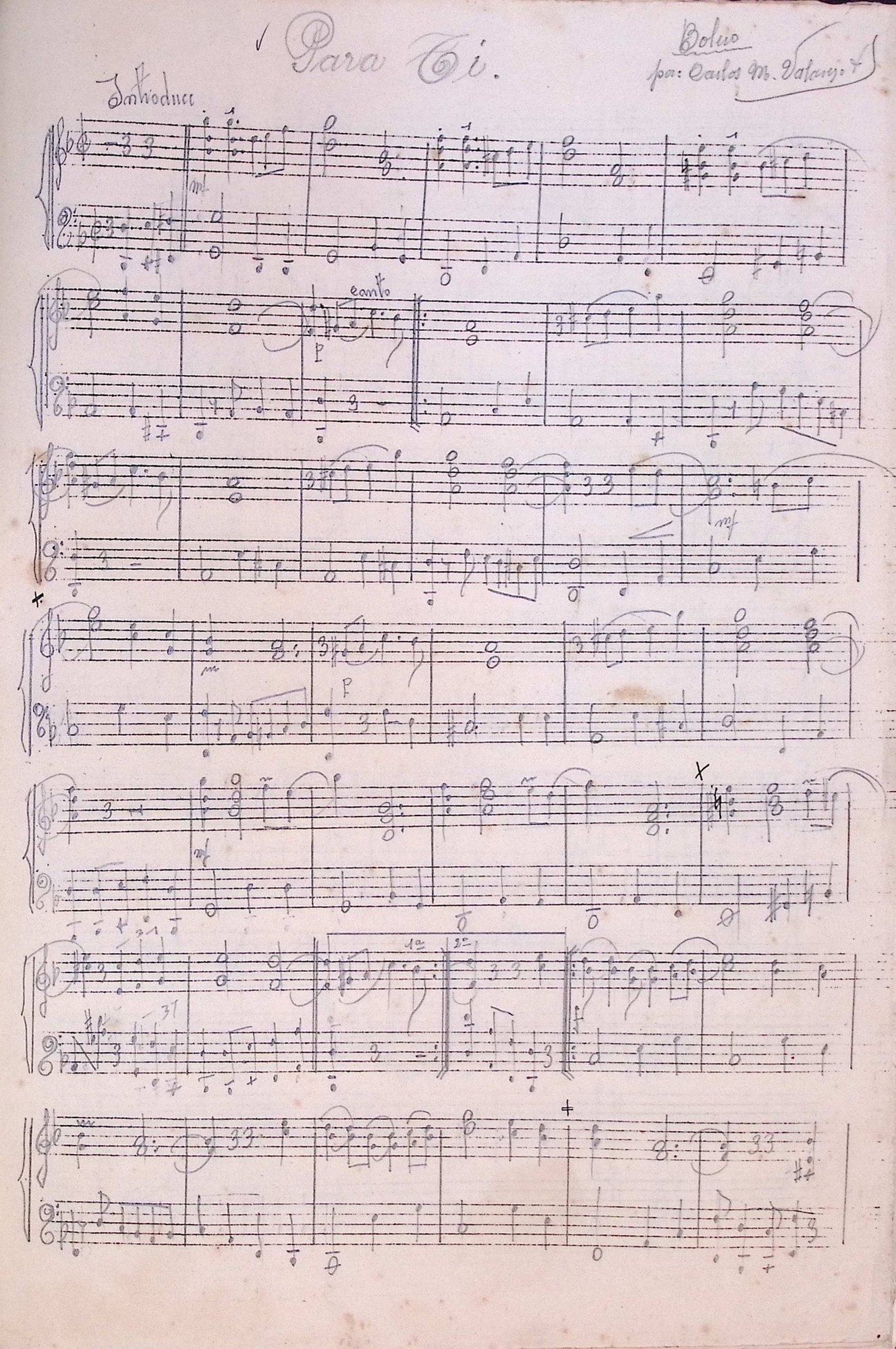 Portada de Para ti [piano]