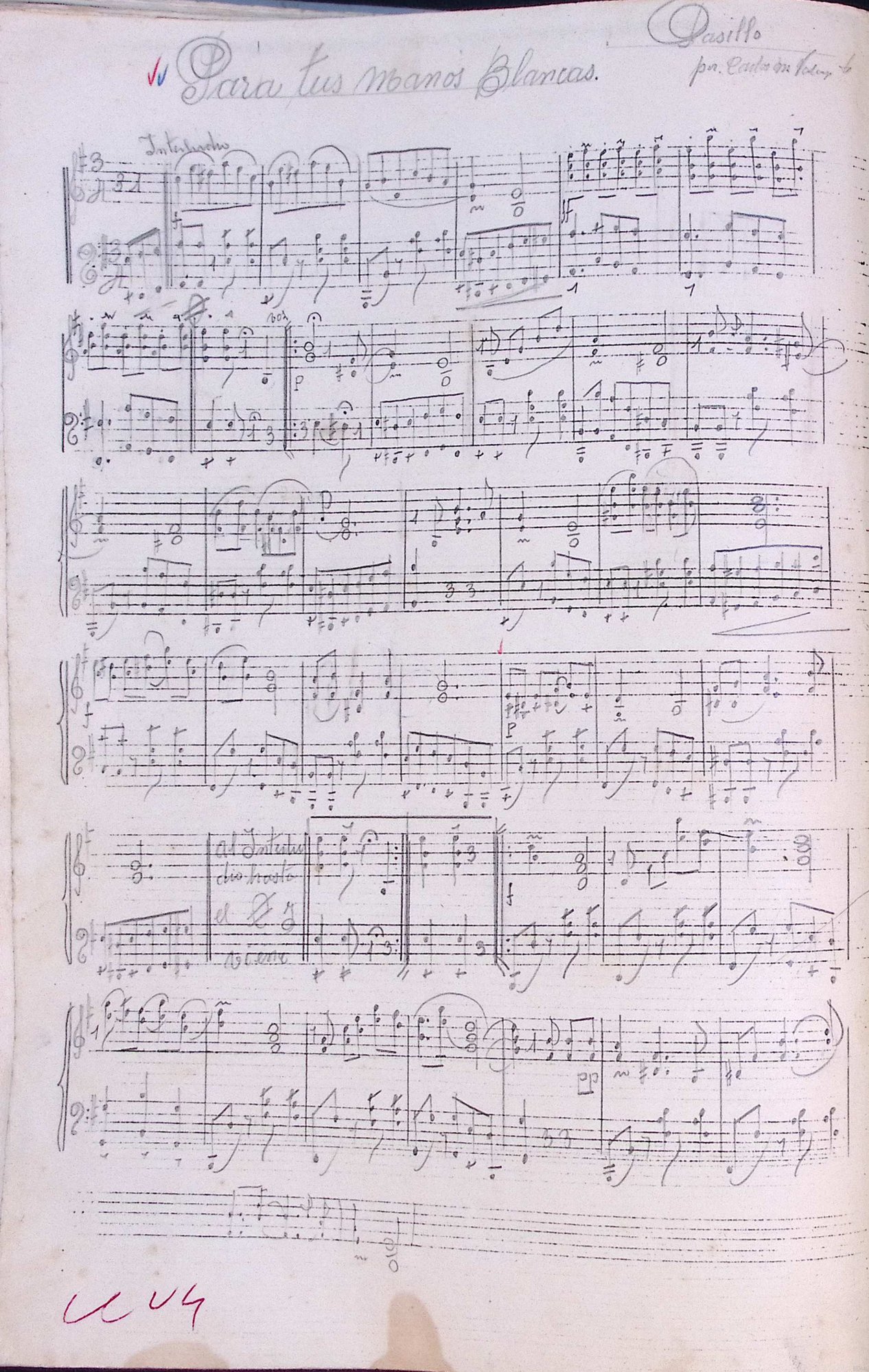 Portada de Para tus manos blancas