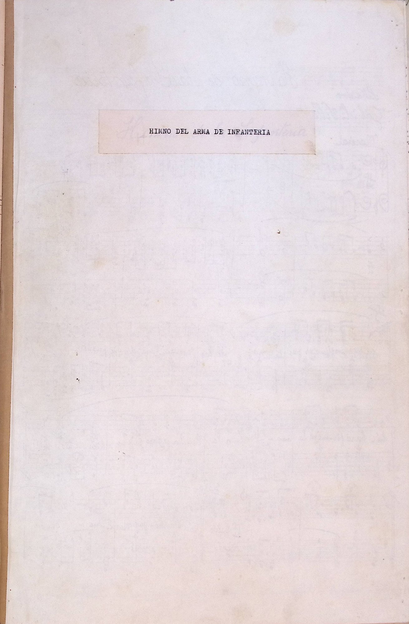 Portada de Himno de la Infantería