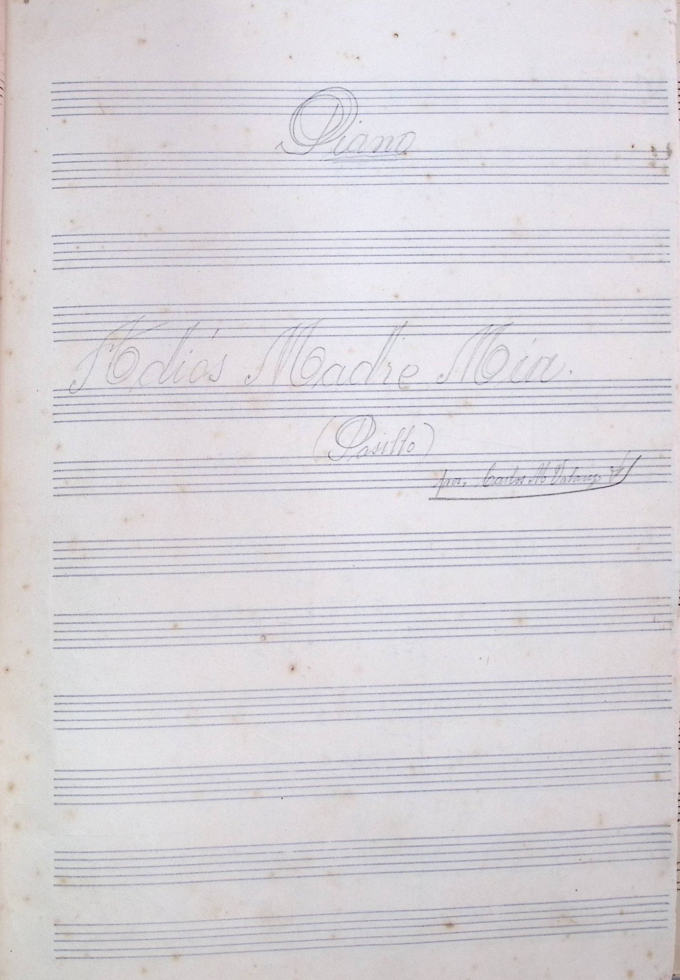 Portada de Adiós madre mía