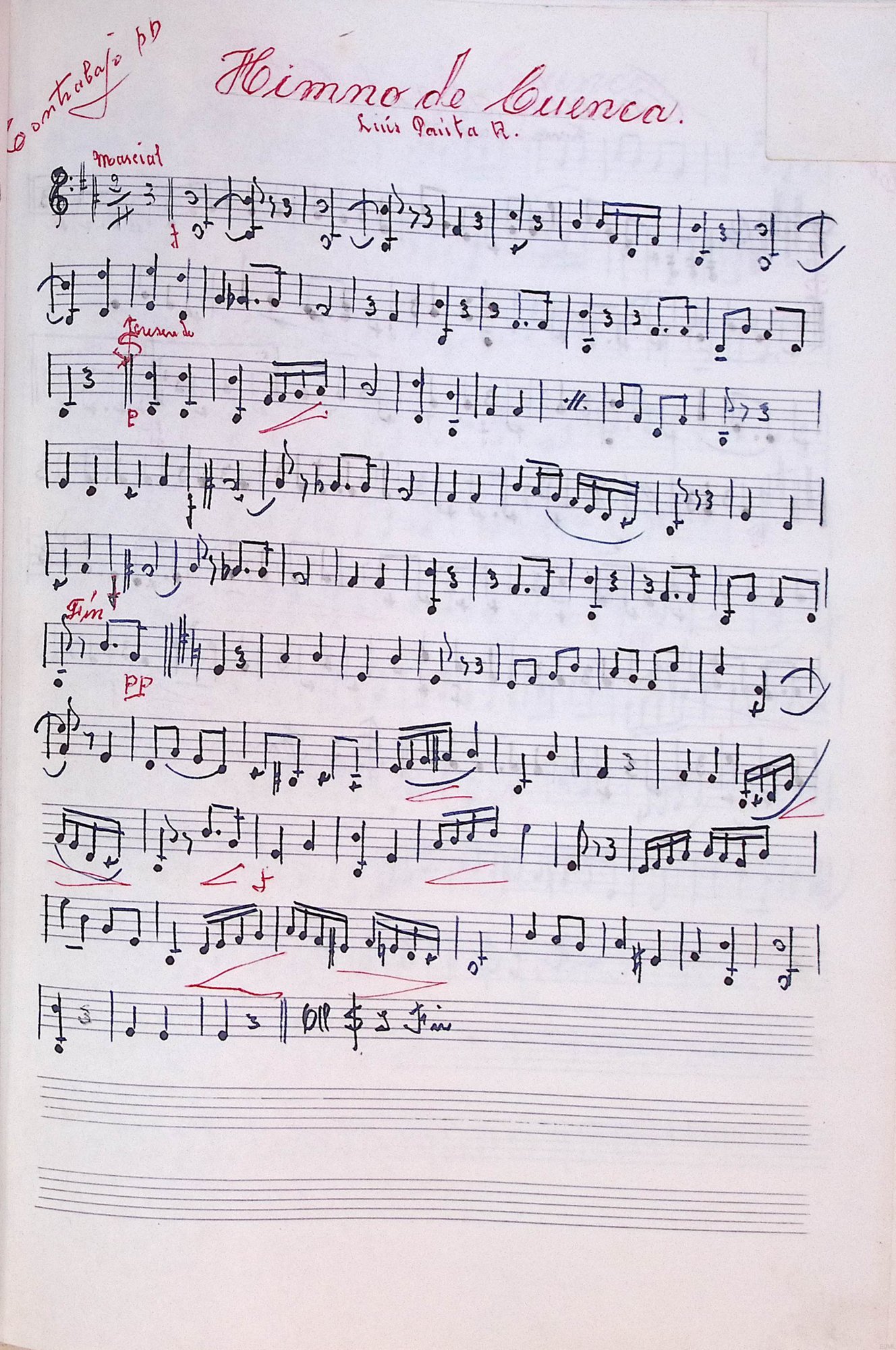 Portada de Himno de Cuenca