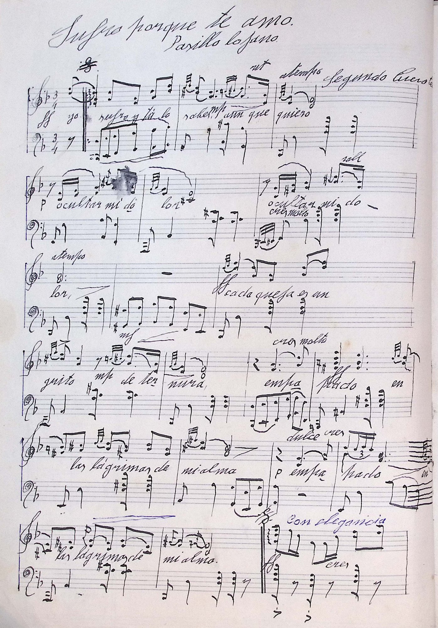 Portada de Sufro porque te amo